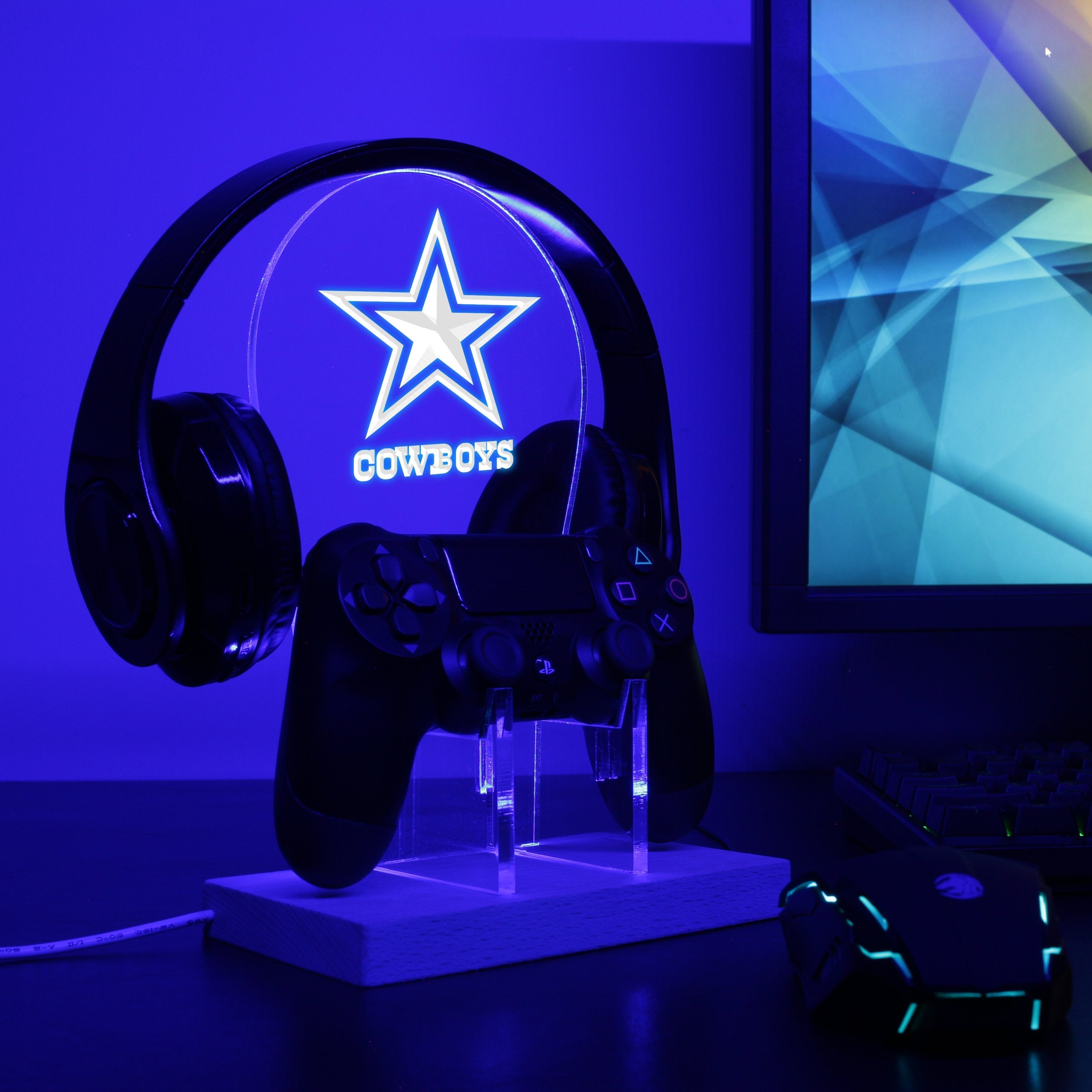 Dallas Cowboys Star LED Video Game Controller Stand