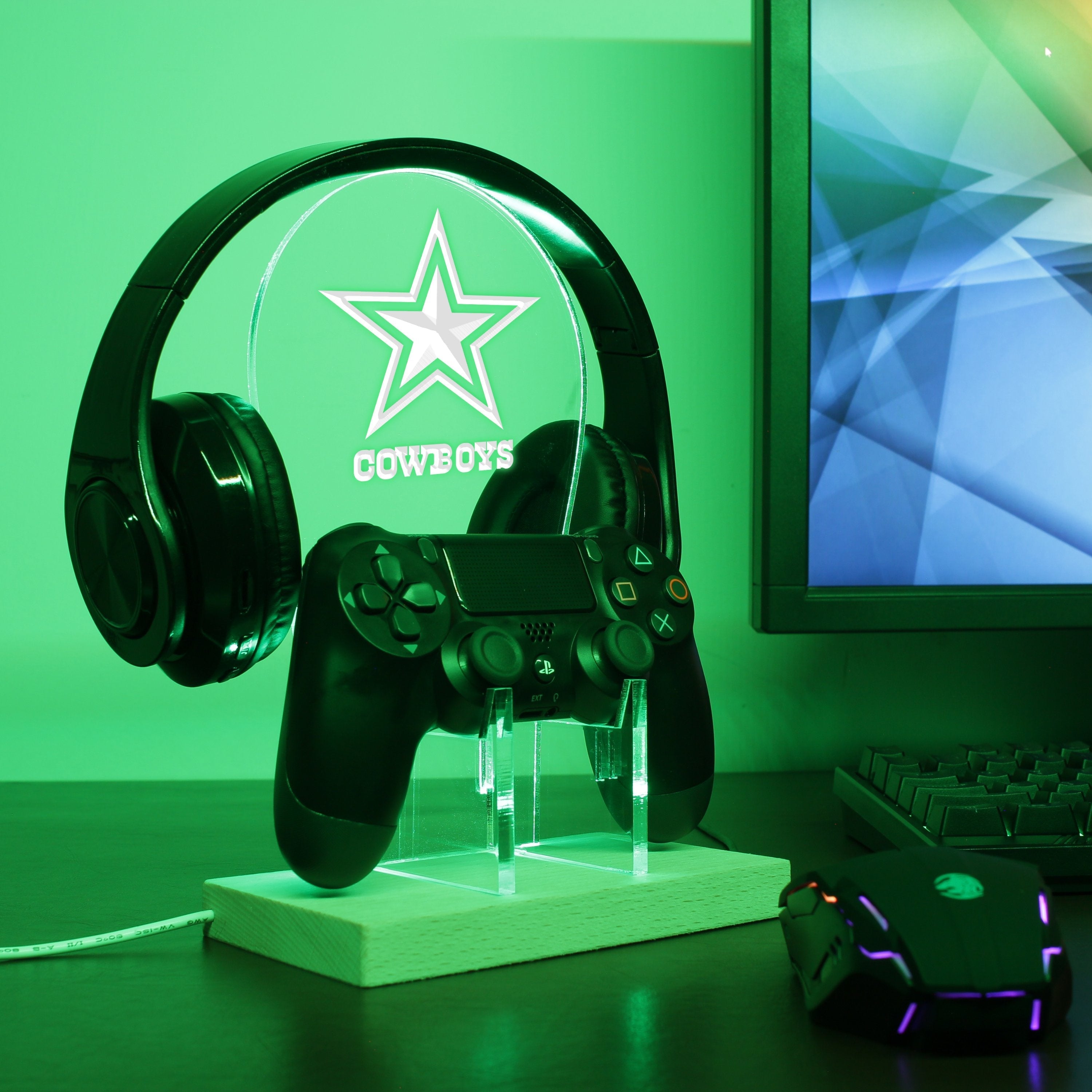 Dallas Cowboys Star LED Video Game Controller Stand