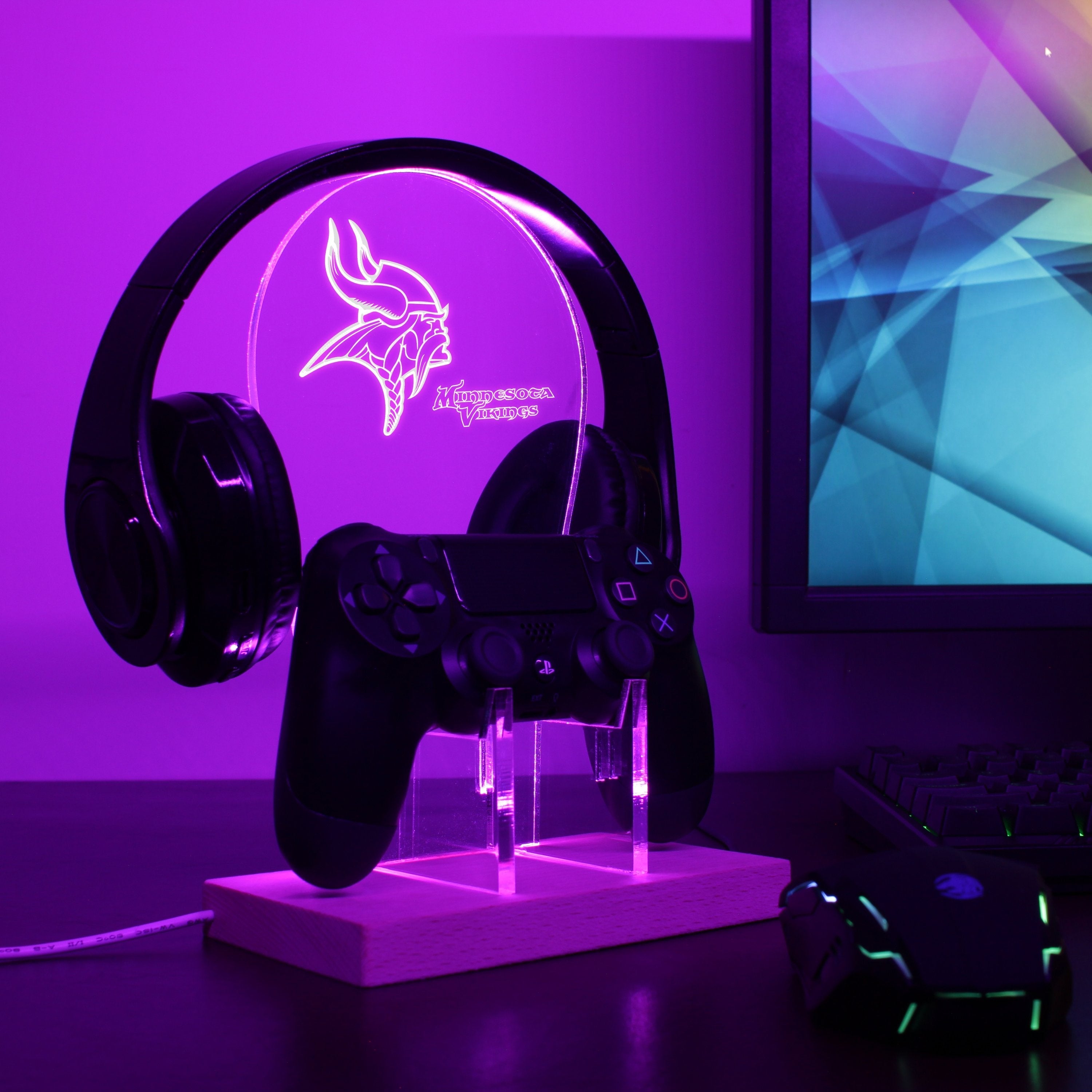 Minnesota Vikings LED Video Game Controller Stand