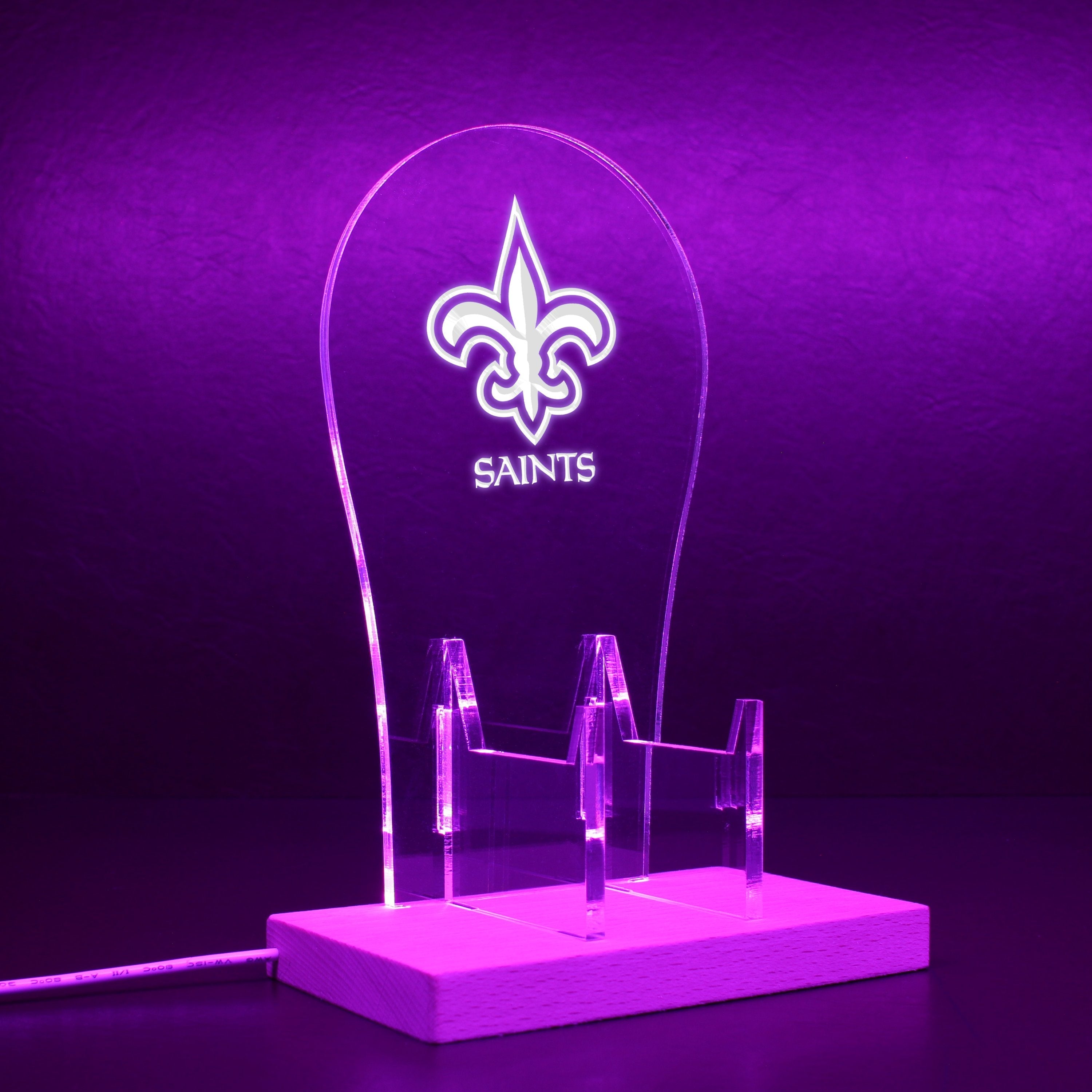 New Orleans Saints LED Video Game Controller Stand