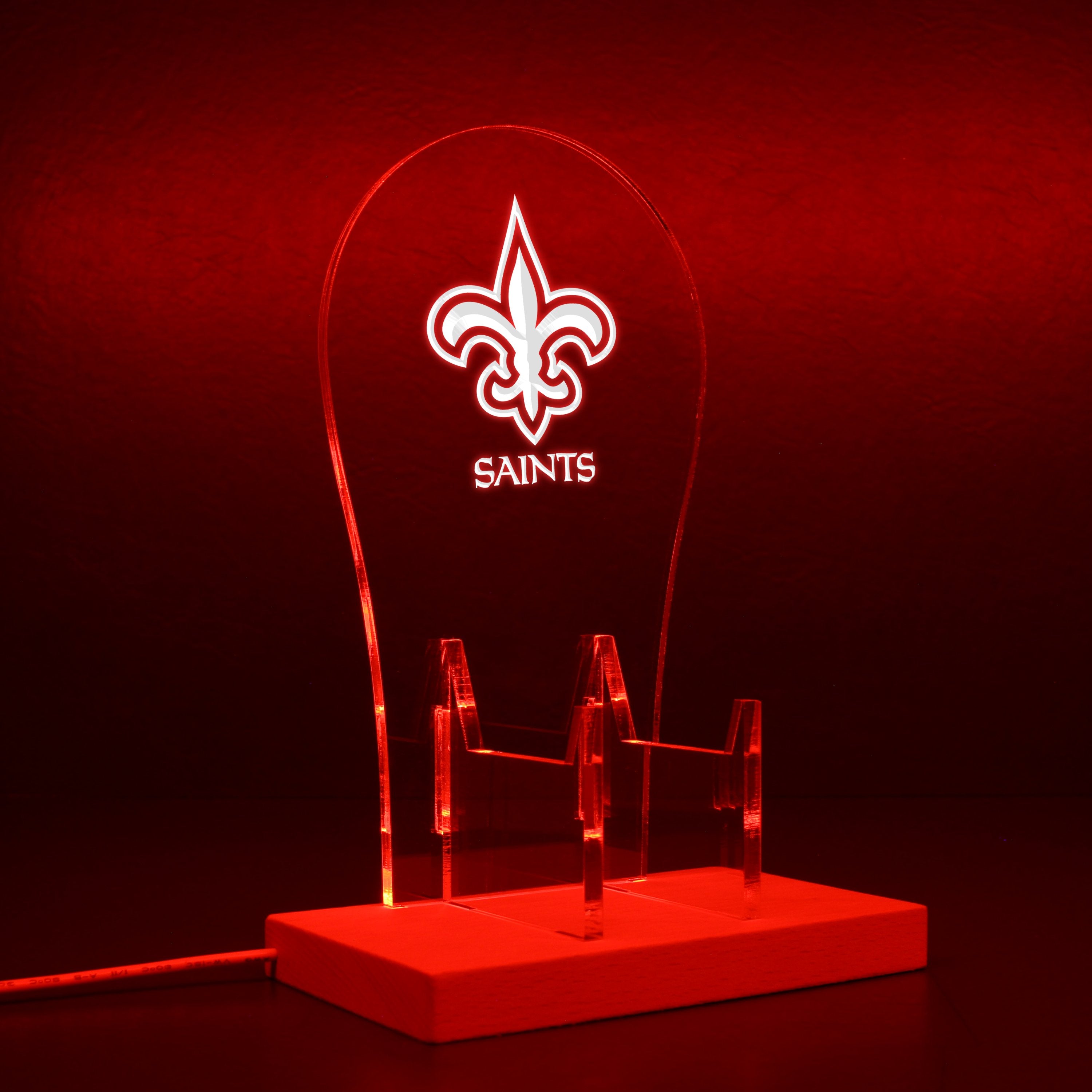 New Orleans Saints LED Video Game Controller Stand