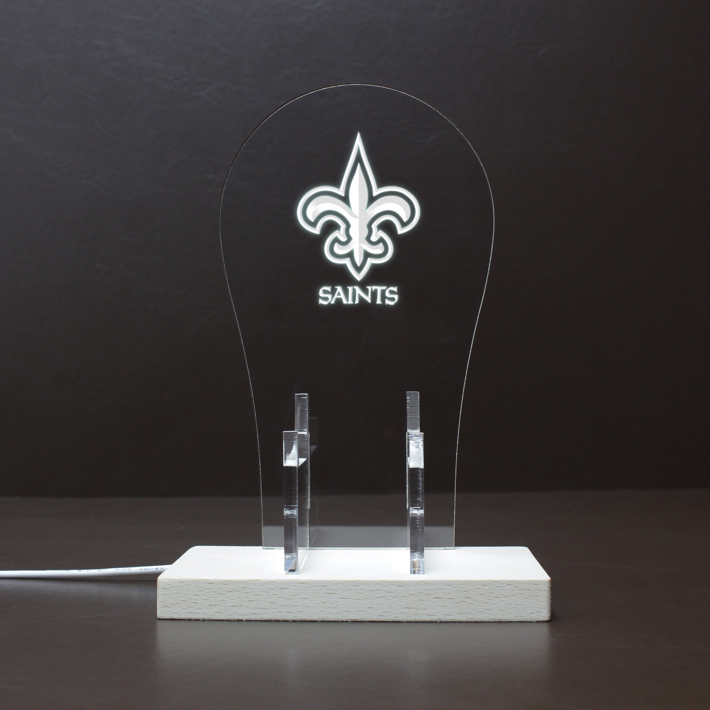 New Orleans Saints LED Video Game Controller Stand