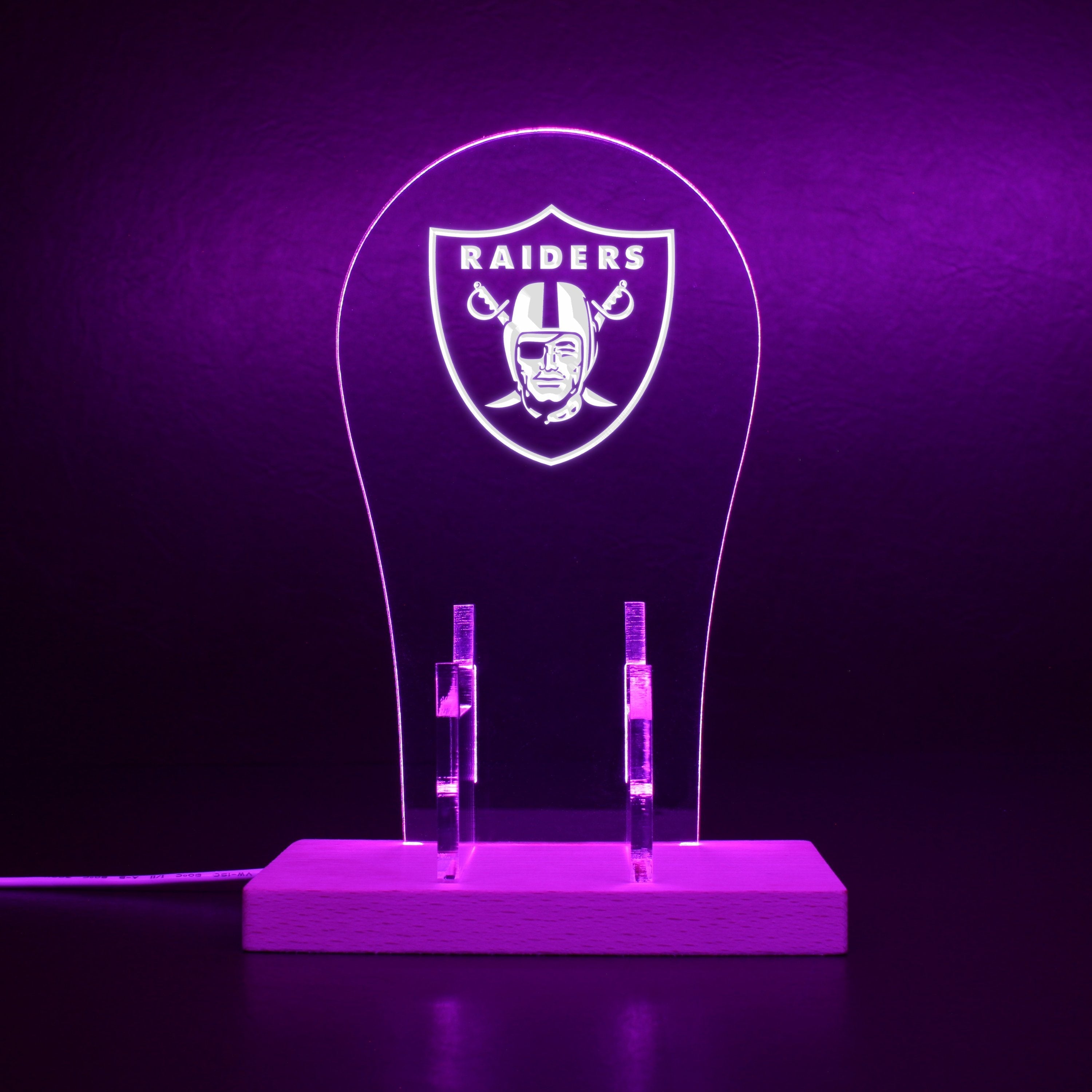 Las Vegas Raiders LED Video Game Controller Stand