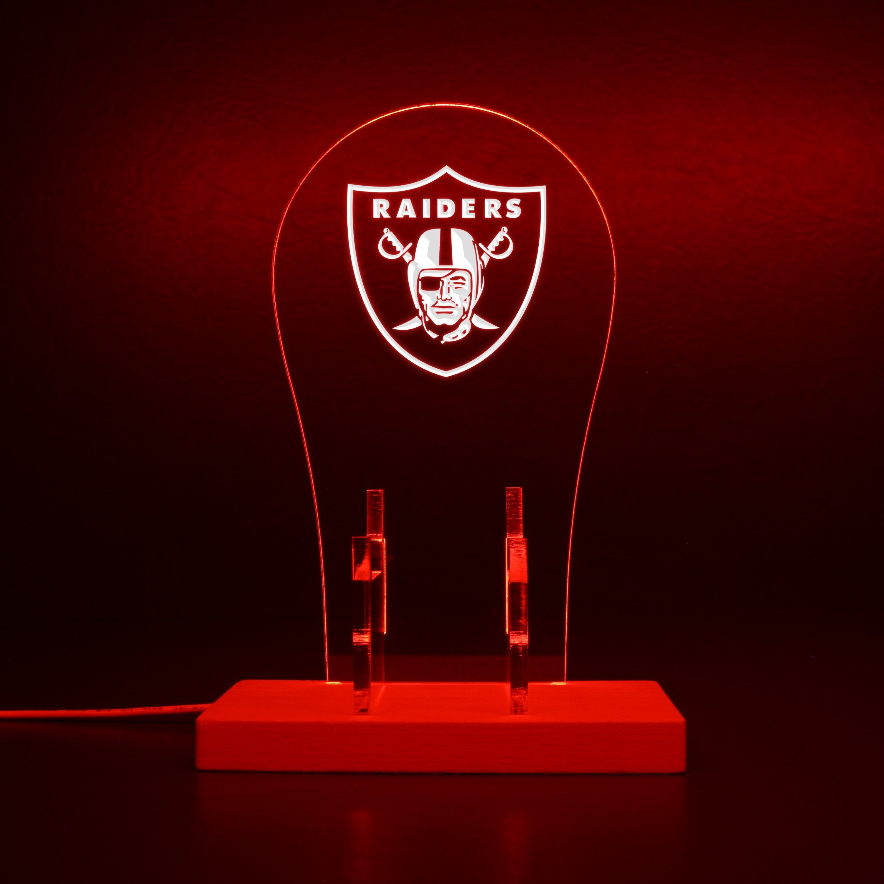 Las Vegas Raiders LED Video Game Controller Stand