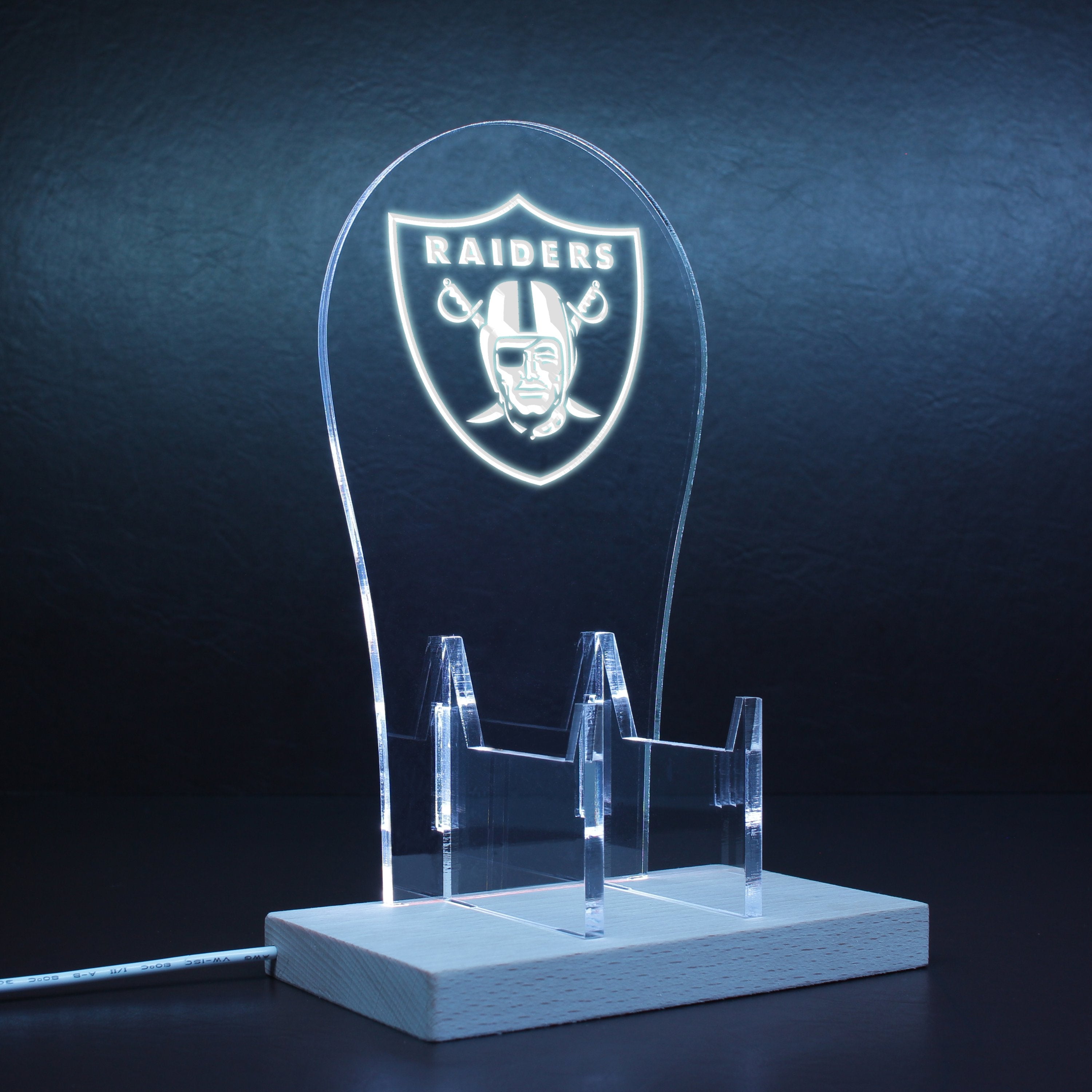 Las Vegas Raiders LED Video Game Controller Stand