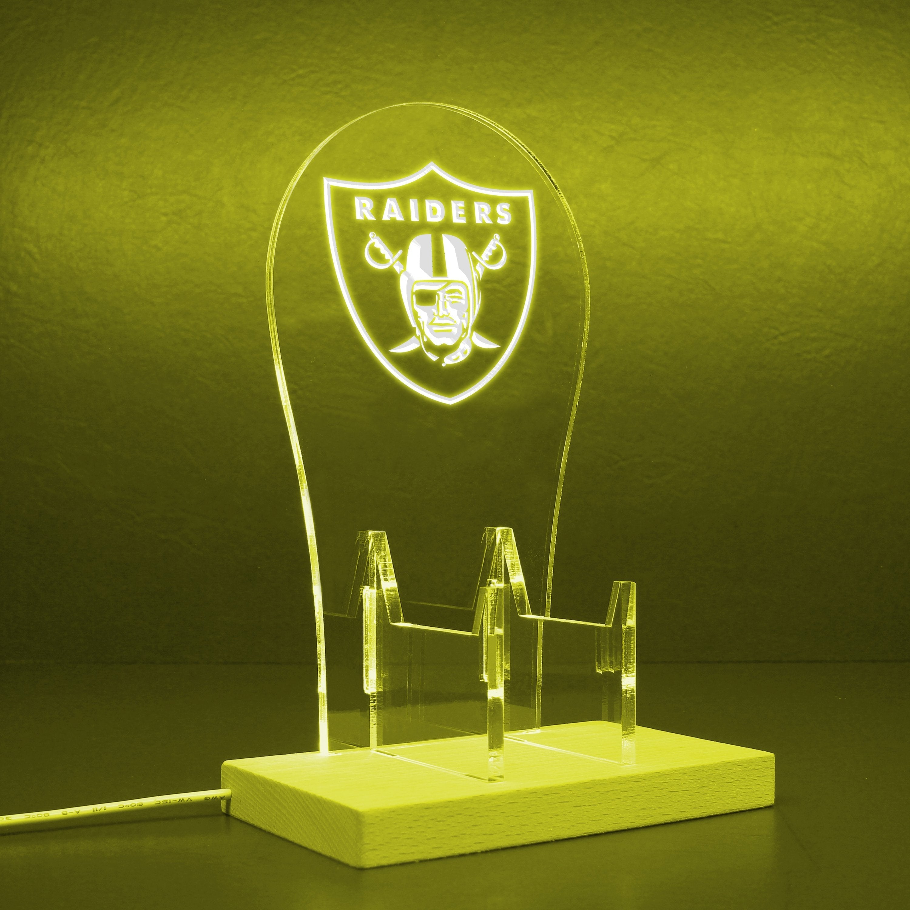 Las Vegas Raiders LED Video Game Controller Stand