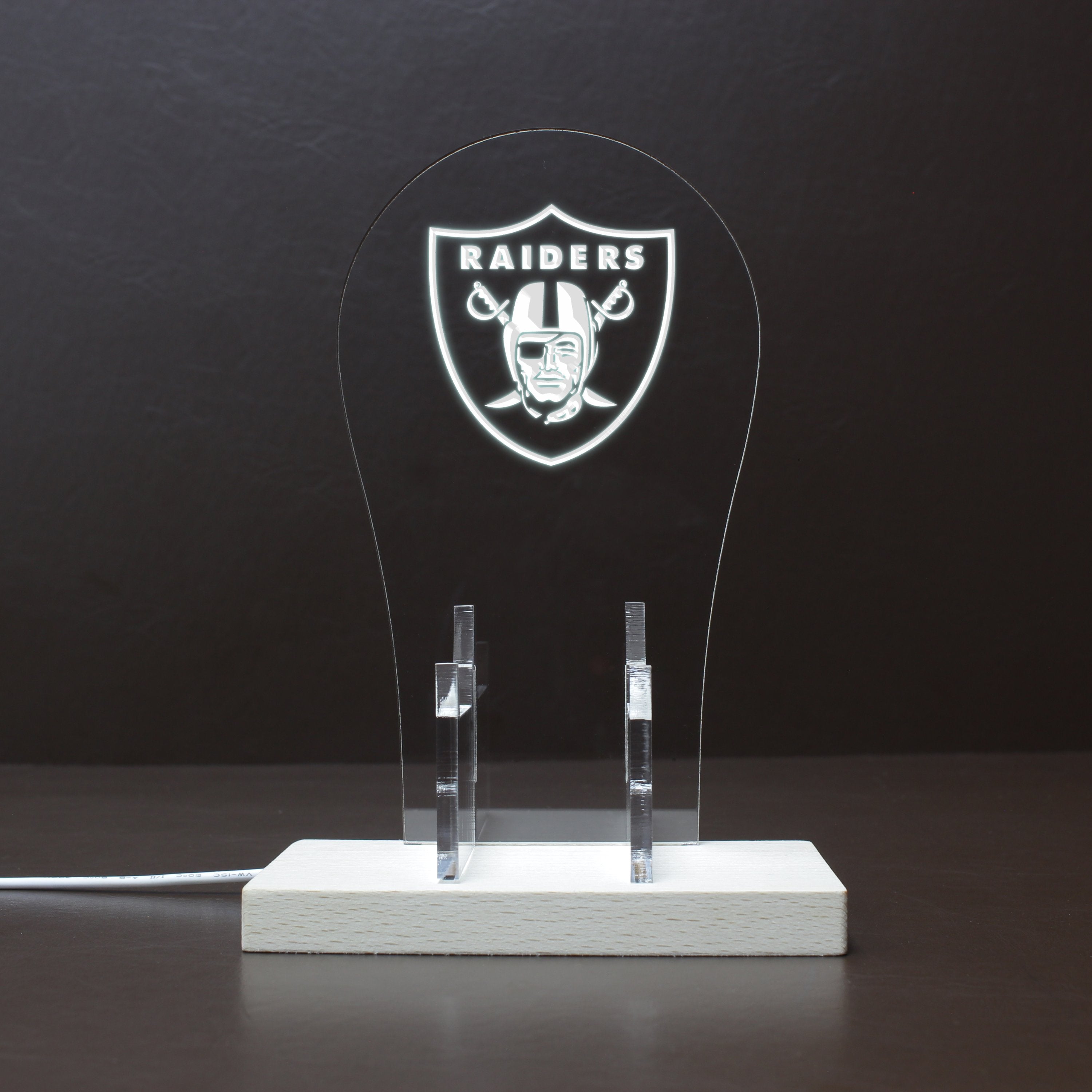 Las Vegas Raiders LED Video Game Controller Stand