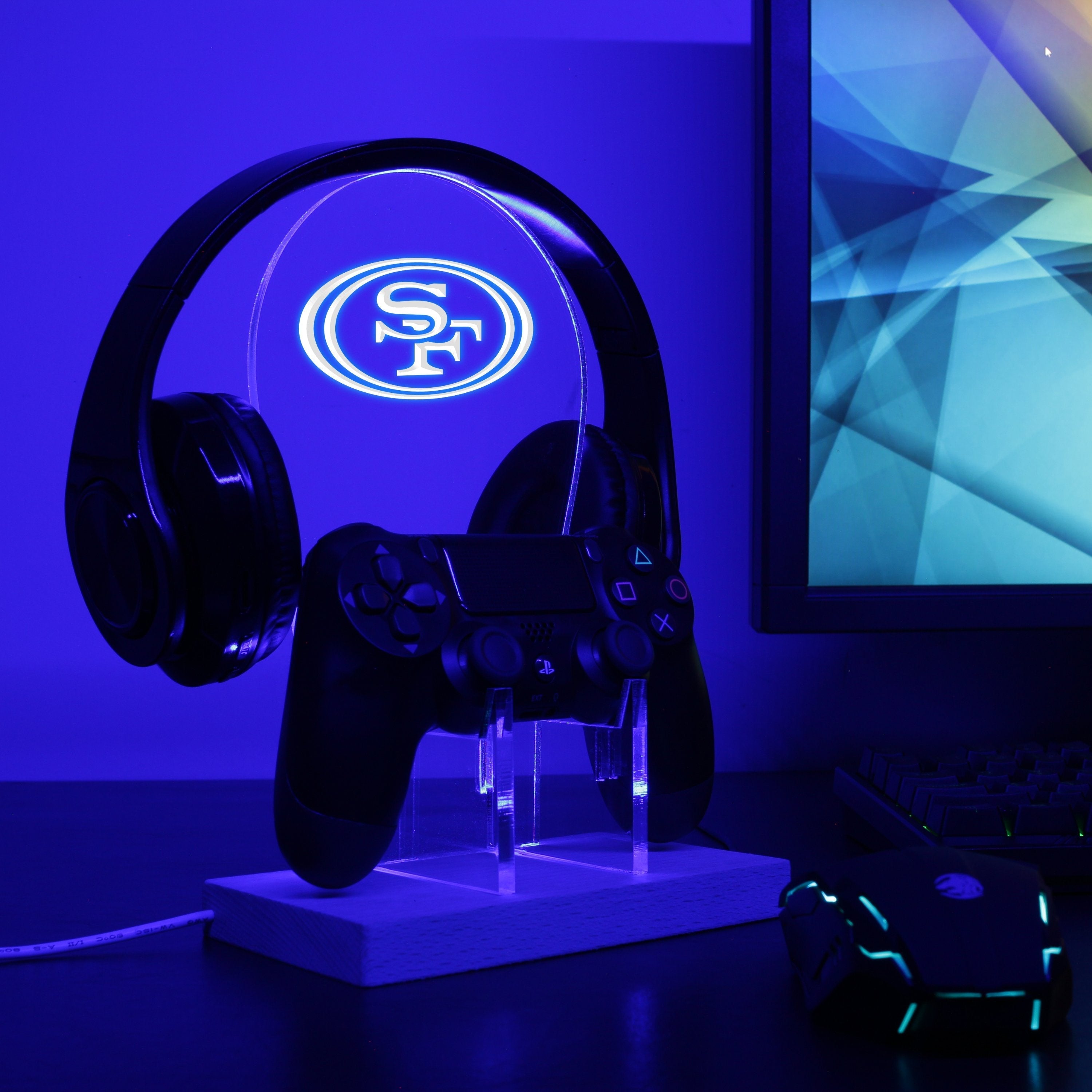 San Francisco 49Ers LED Video Game Controller Stand