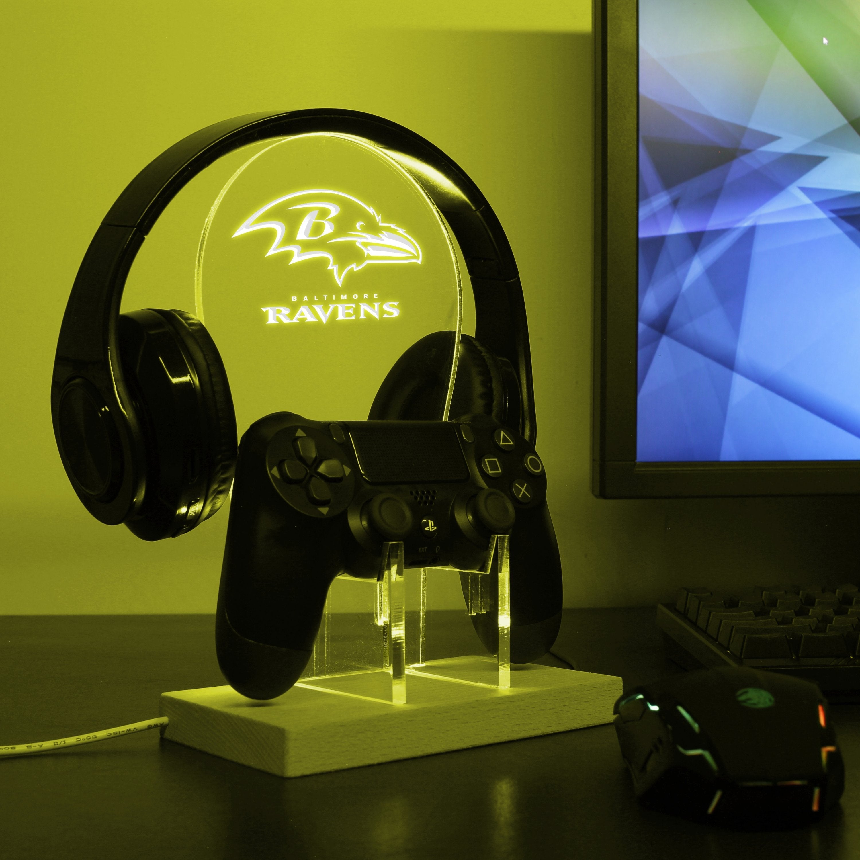 Baltimore Ravens Super Bowl LED Video Game Controller Stand