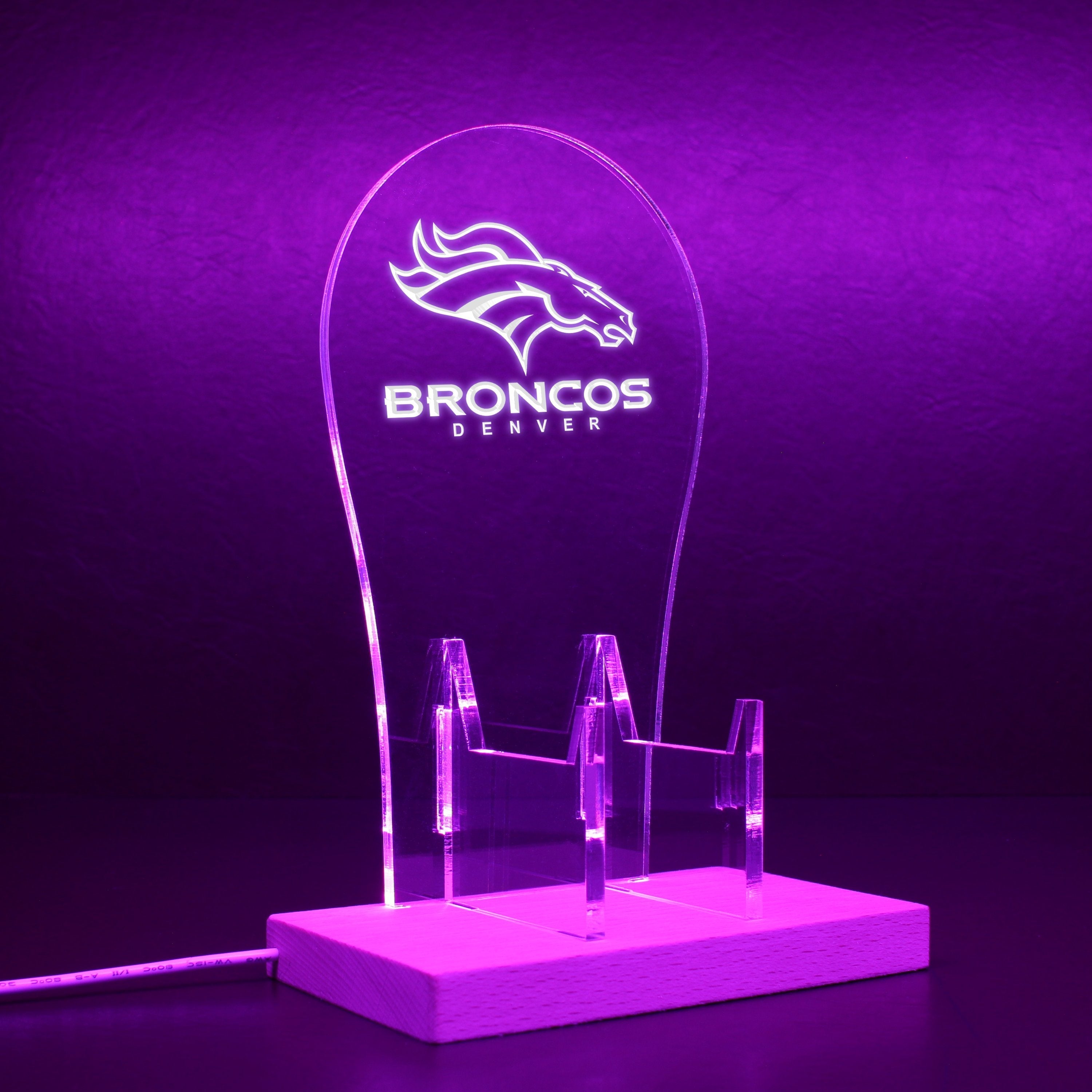 Denver Broncos LED Video Game Controller Stand