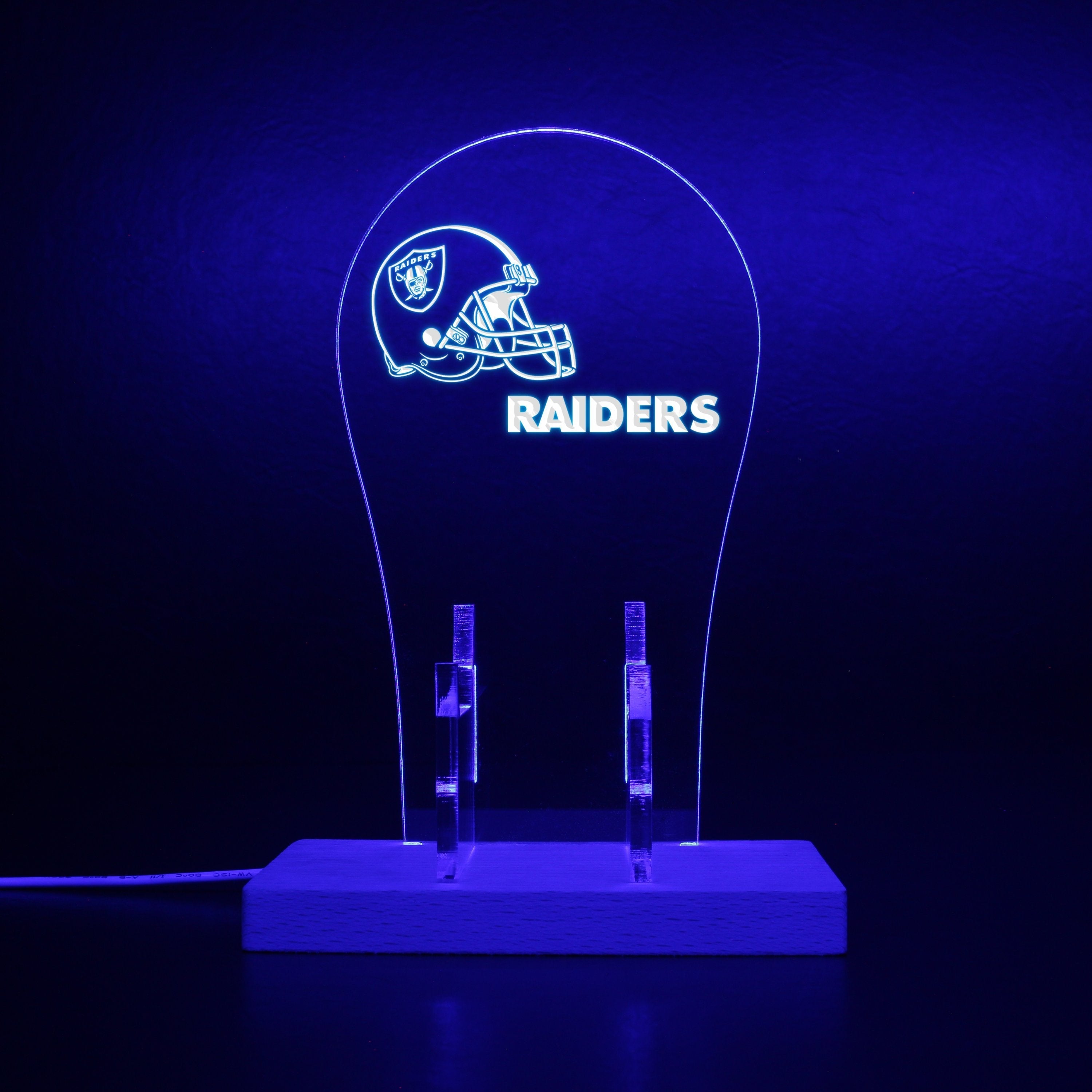 Las Vegas Raiders Helmet LED Video Game Controller Stand