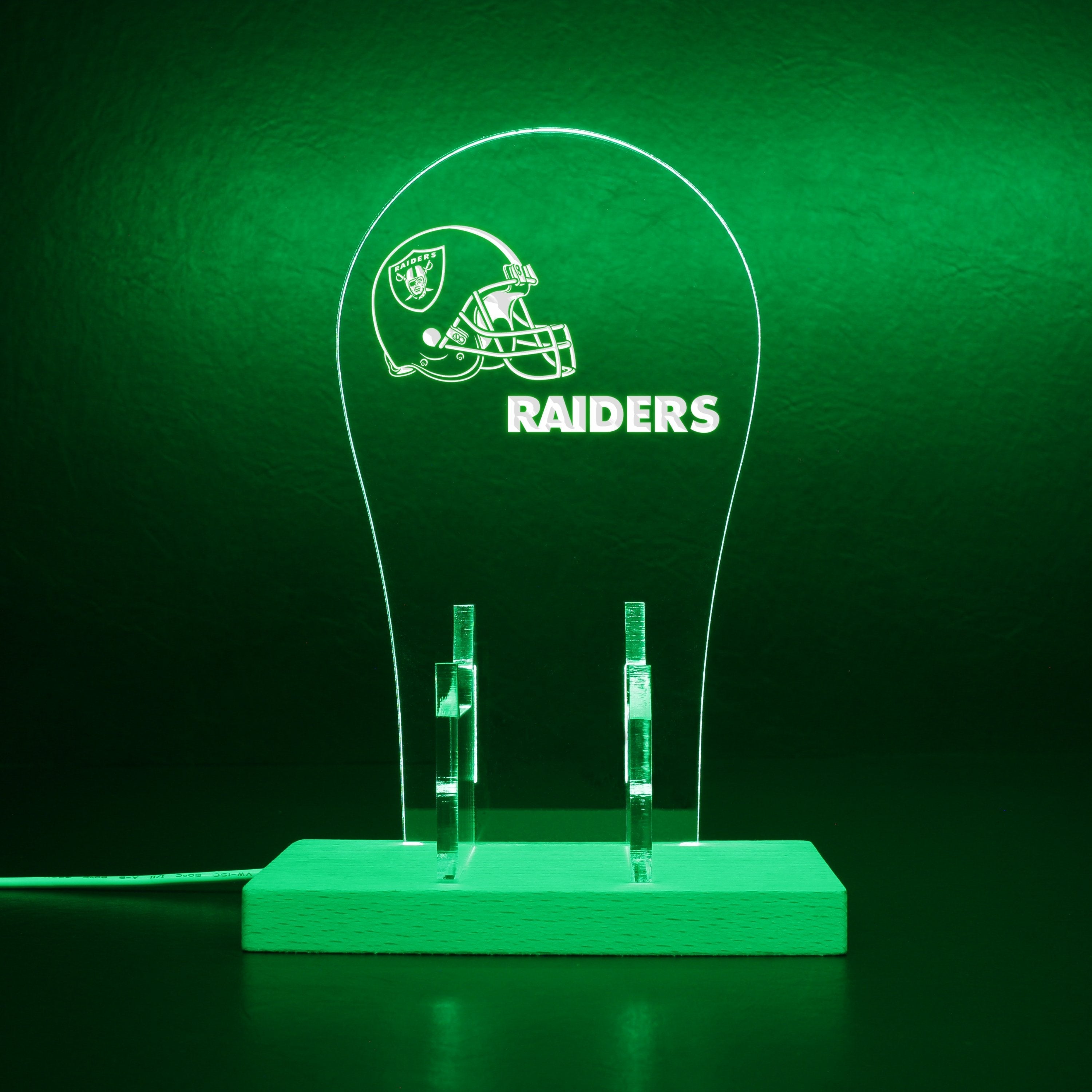 Las Vegas Raiders Helmet LED Video Game Controller Stand