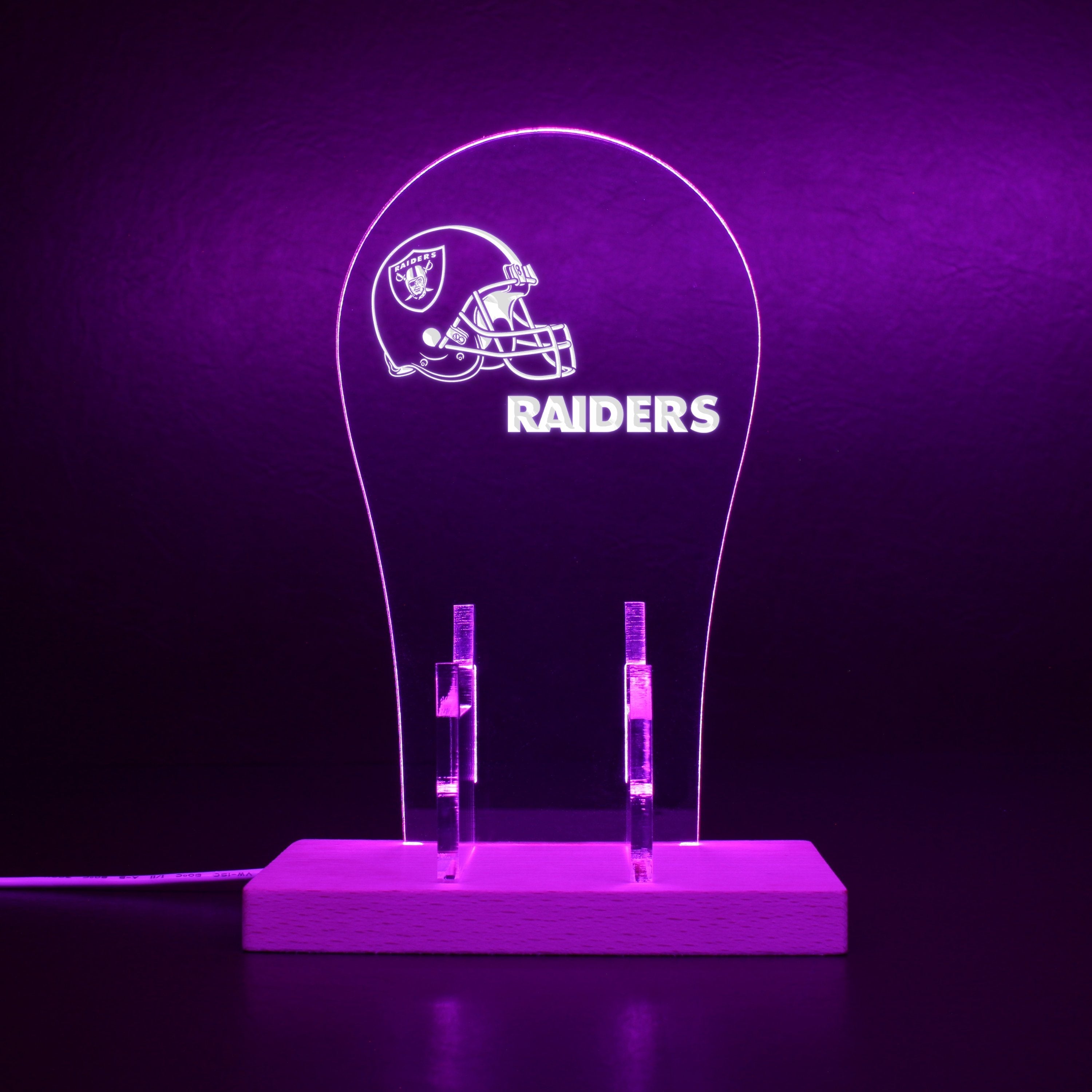 Las Vegas Raiders Helmet LED Video Game Controller Stand