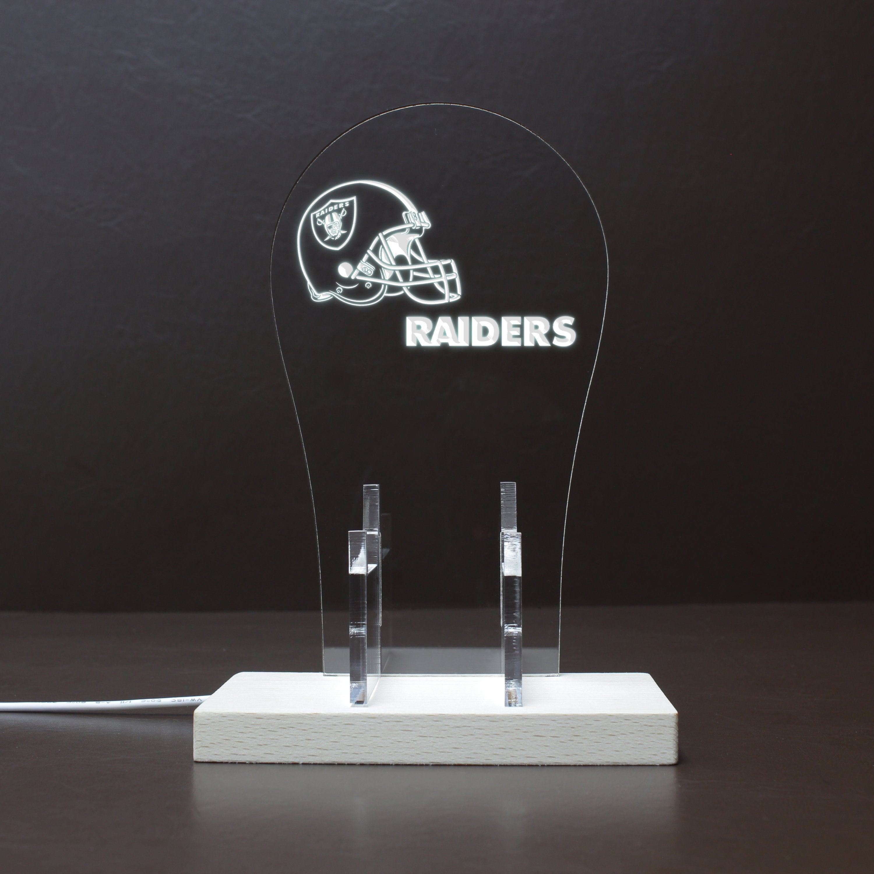 Las Vegas Raiders Helmet LED Video Game Controller Stand