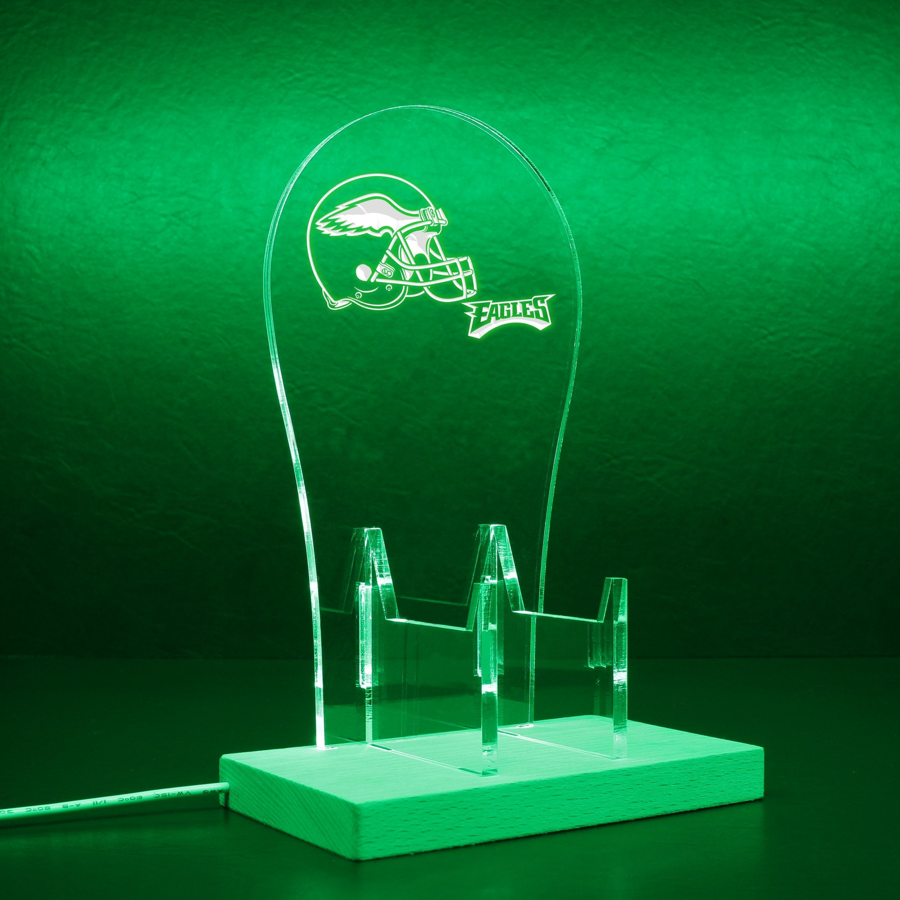 Philadelphia Eagles Helmet LED Video Game Controller Stand