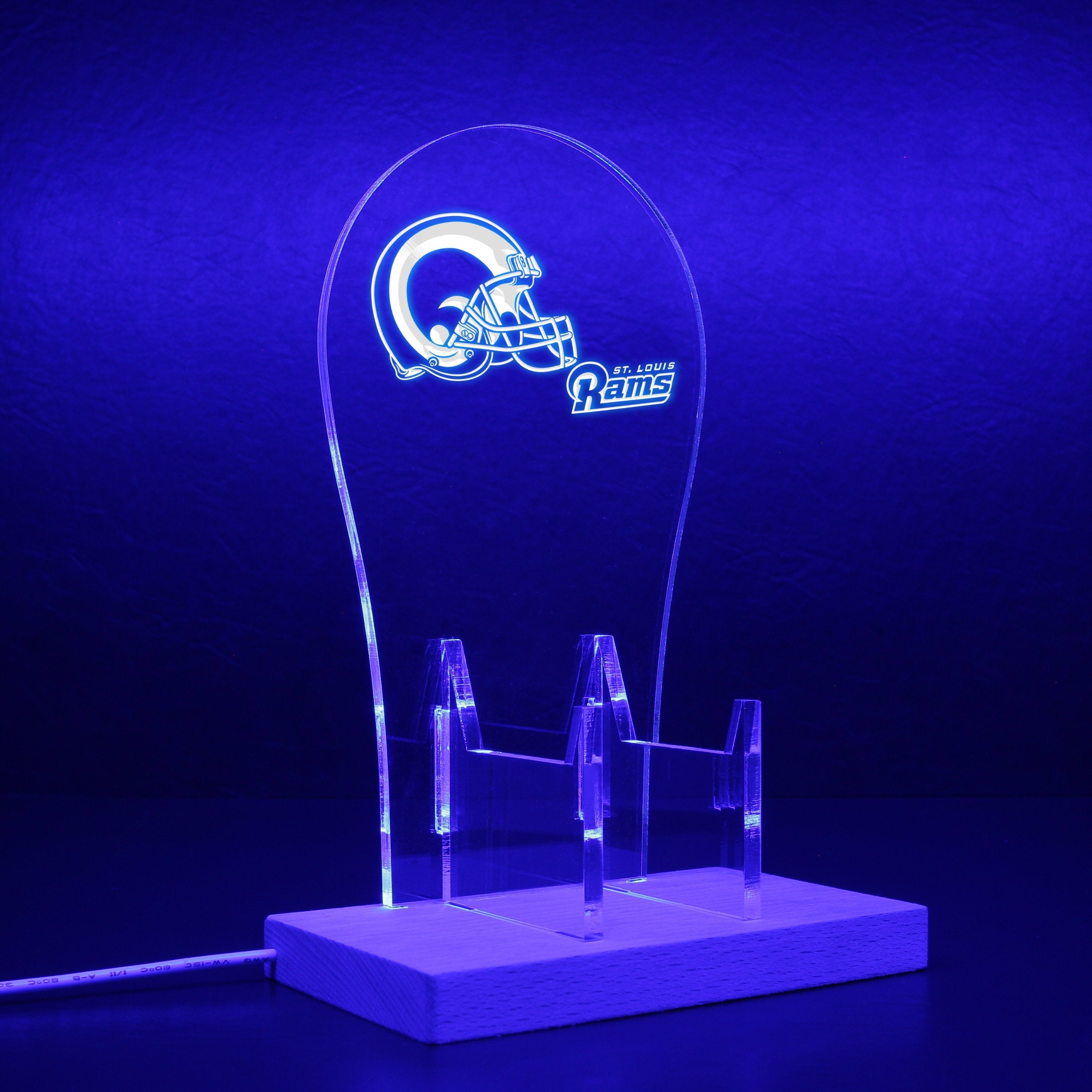 St. Louis Rams Helmet LED Video Game Controller Stand