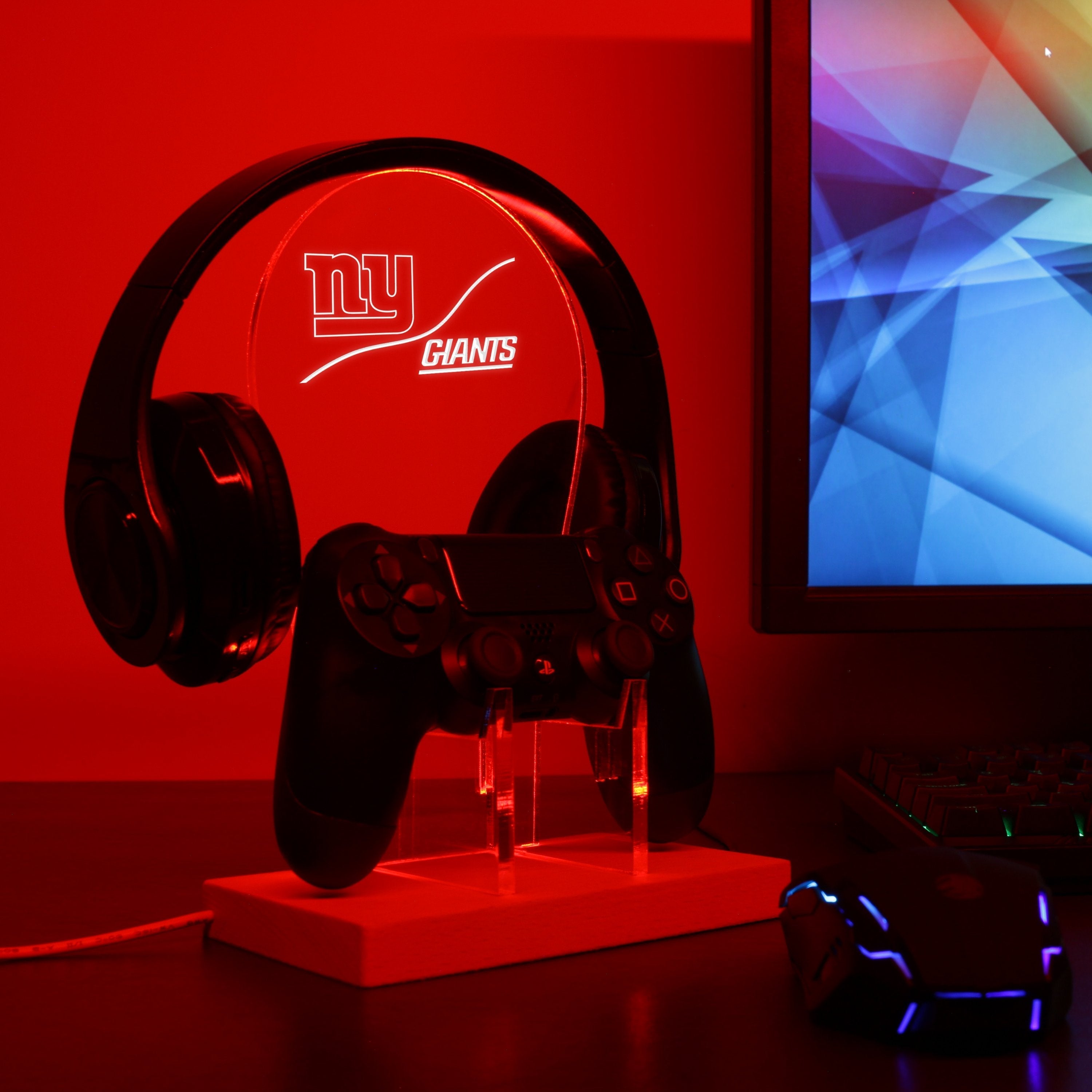 New York Giants NFL LED Video Game Controller Stand