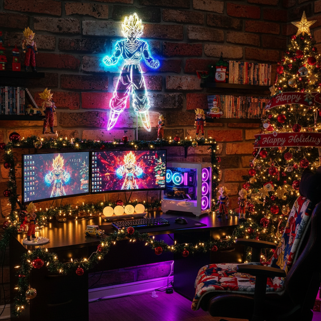 Dragonball Goku Christmas Scene