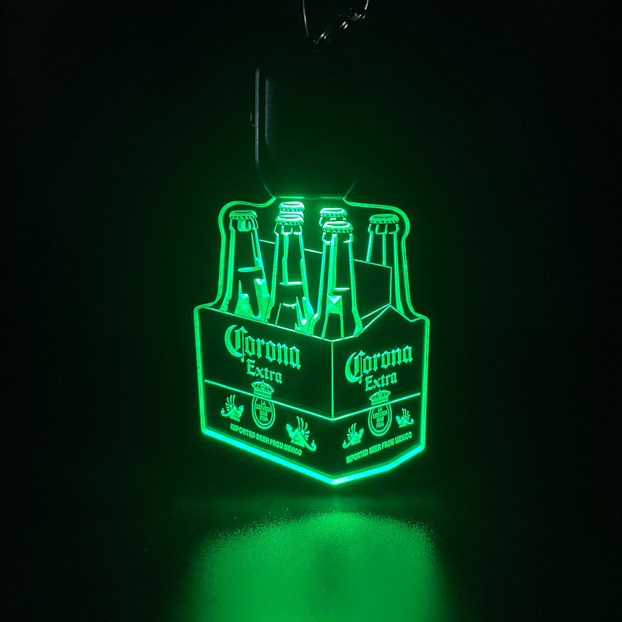 Corona Extra LED Light Acrylic Keychain