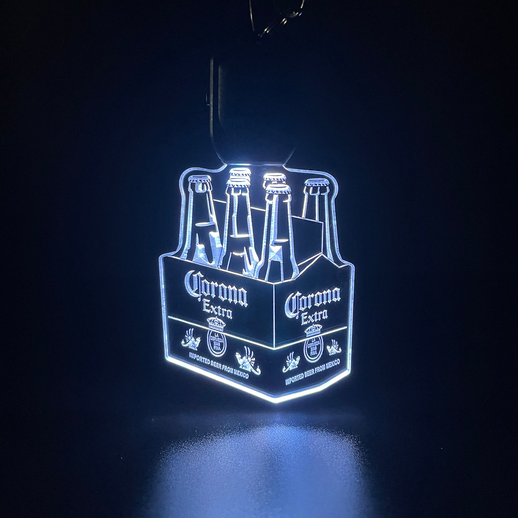 Corona Extra LED Light Acrylic Keychain
