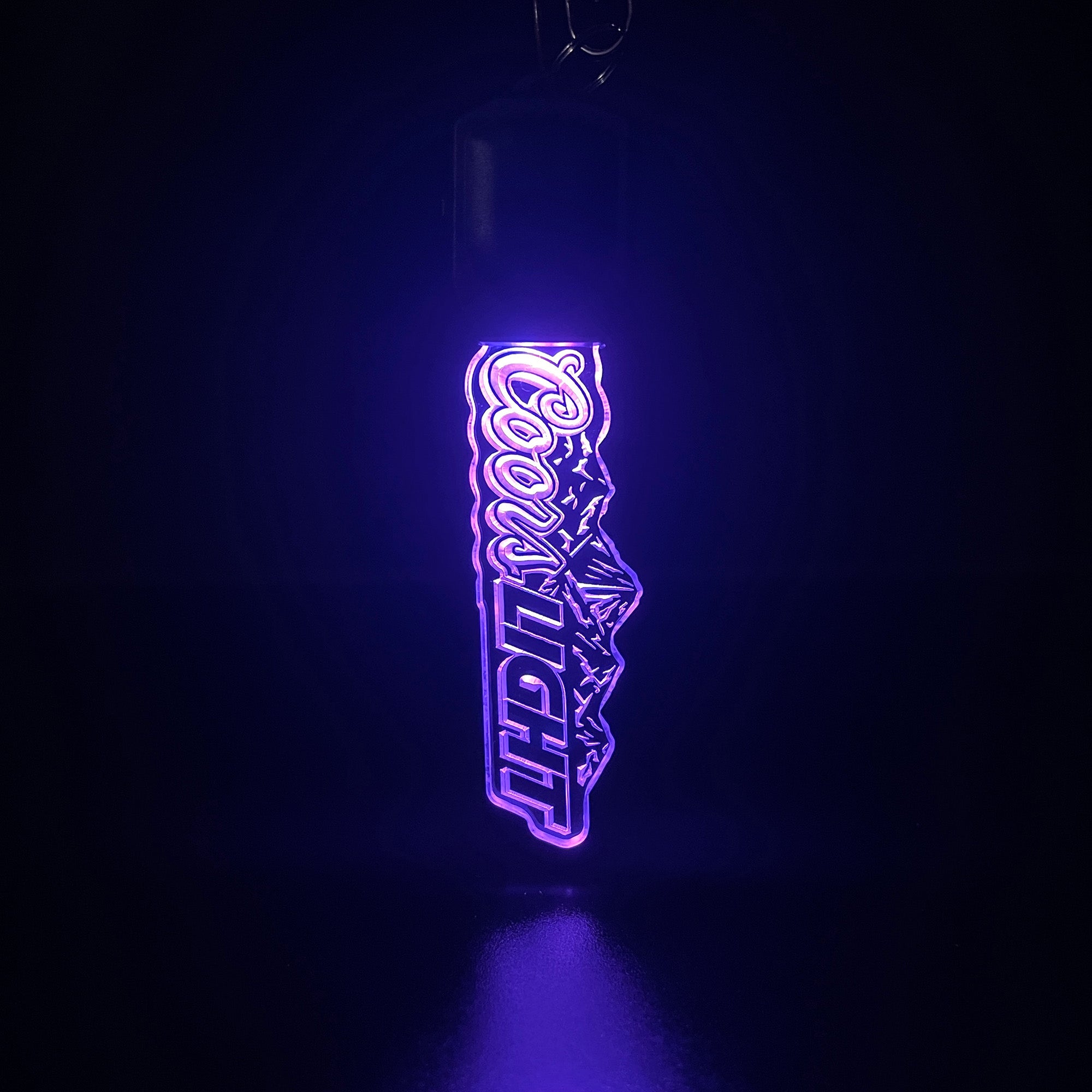 Coors Light LED Light Acrylic Keychain