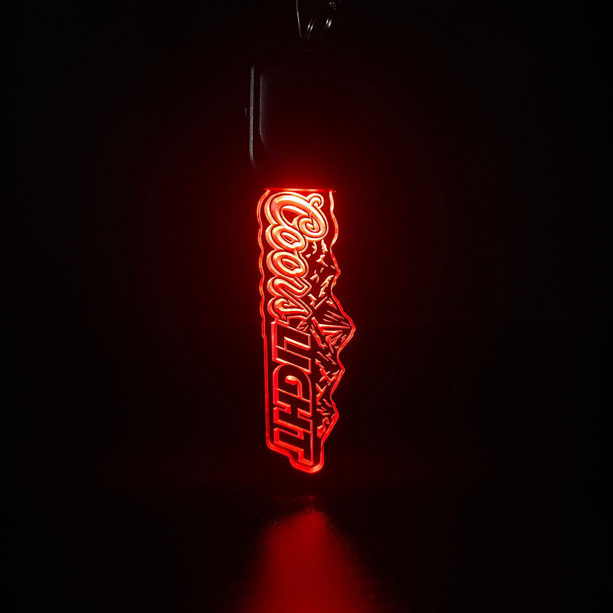 Coors Light LED Light Acrylic Keychain