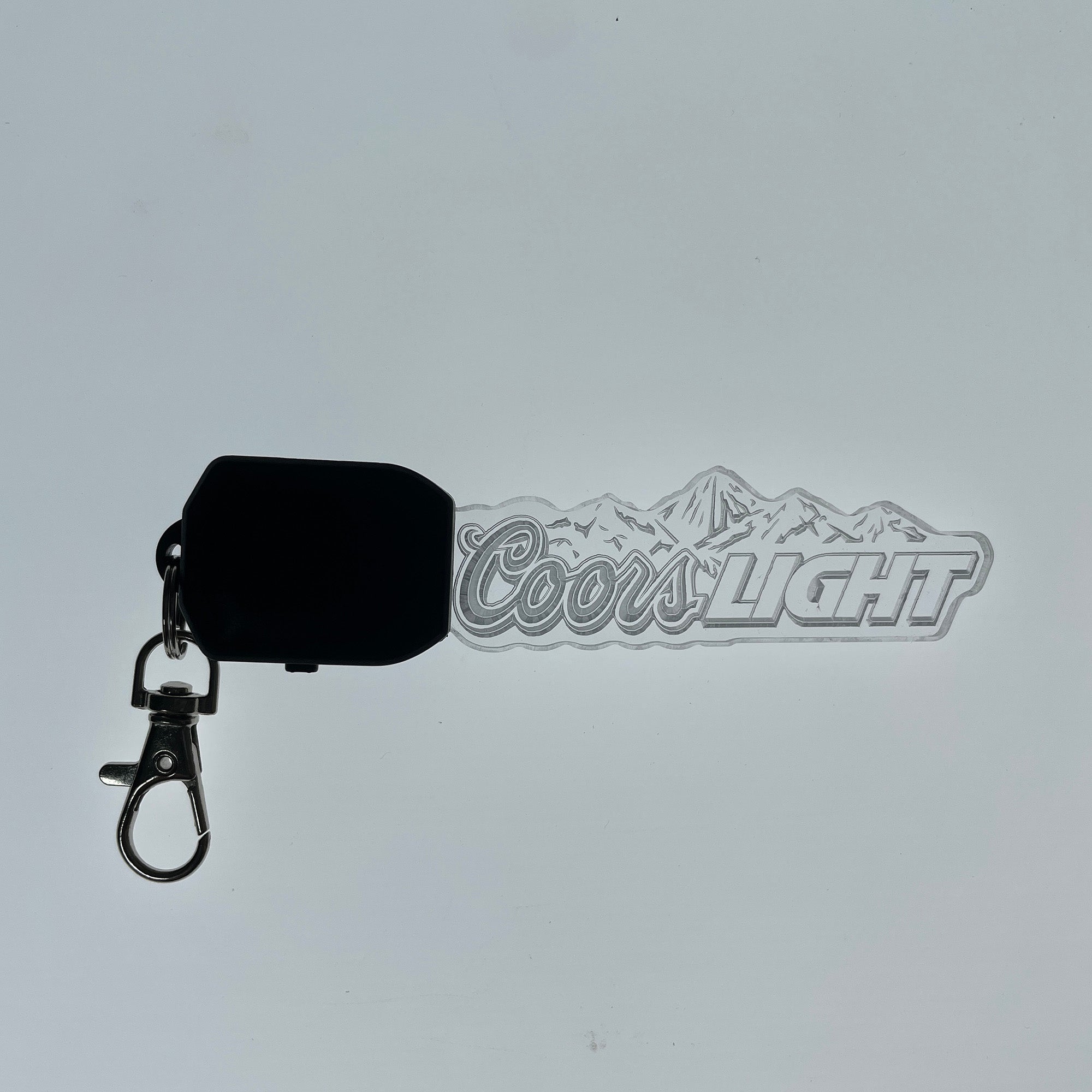Coors Light LED Light Acrylic Keychain