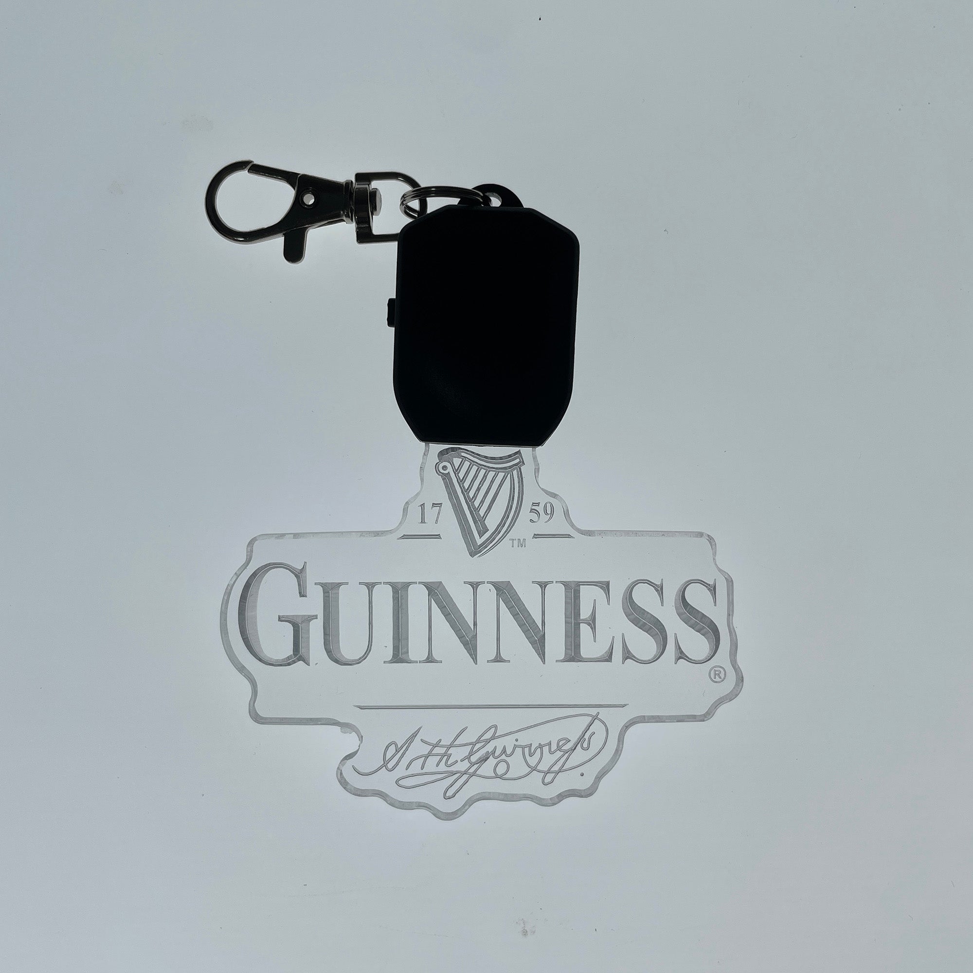 Guinness LED Light Acrylic Keychain