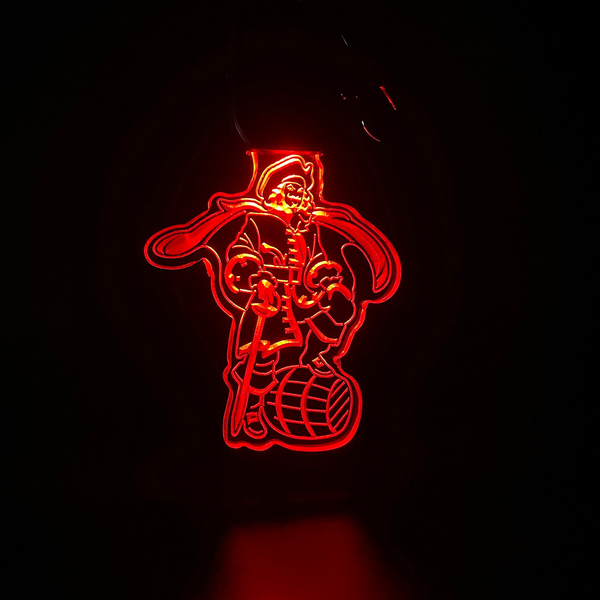 Captain Morgan Rum LED Light Acrylic Keychain