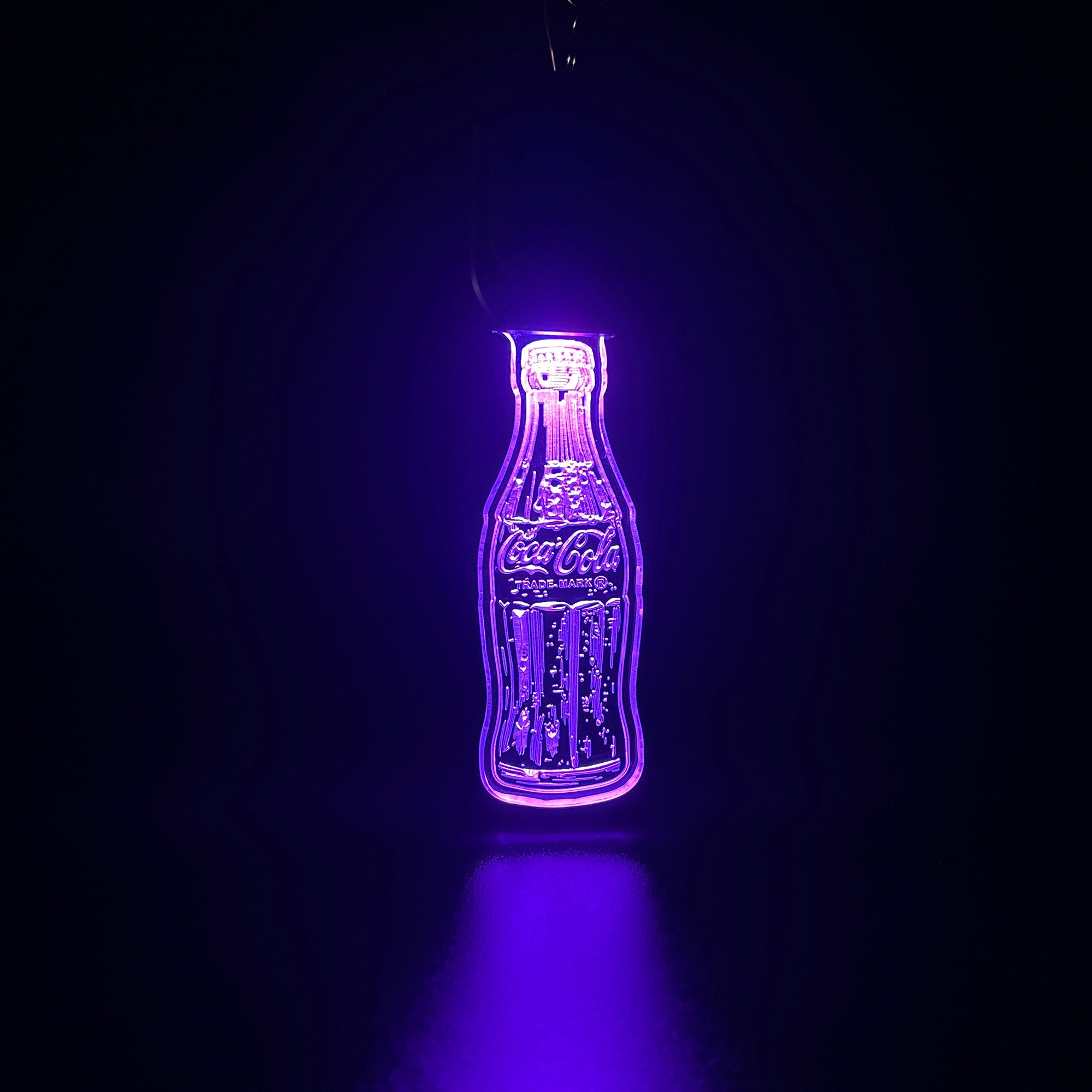 Coca Cola LED Light Acrylic Keychain