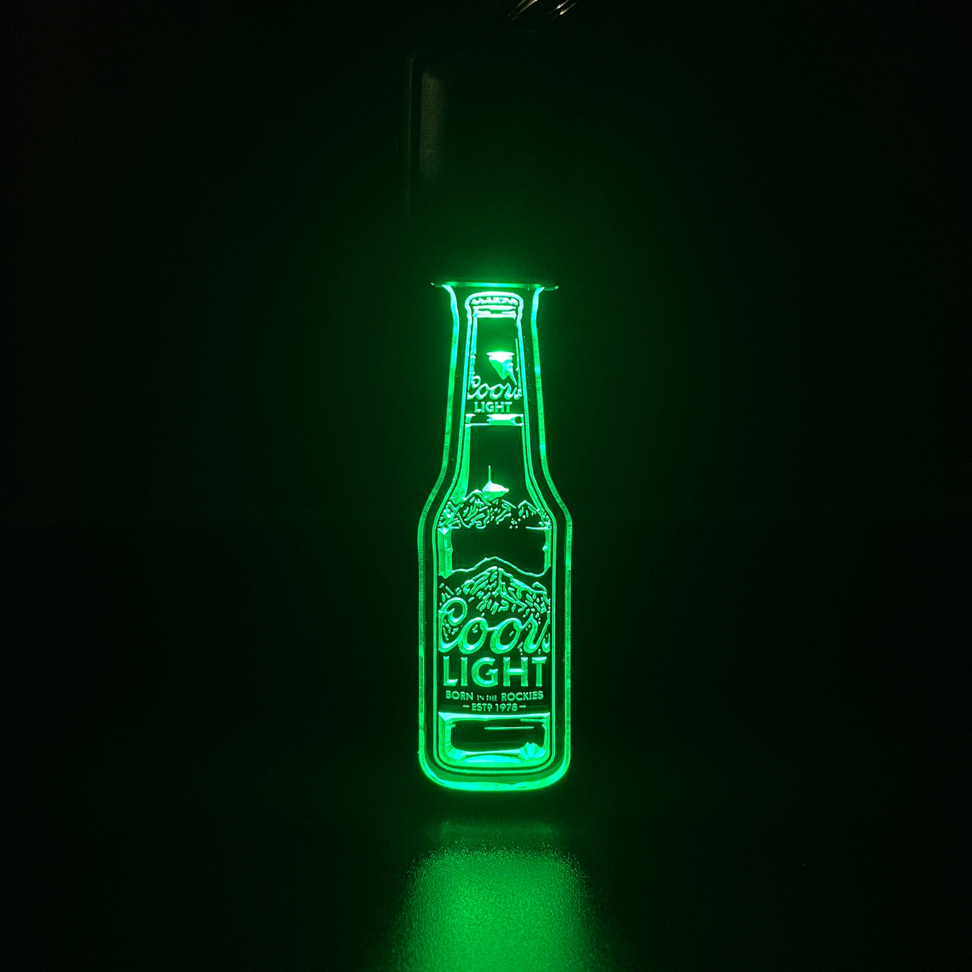 Coors Light LED Light Acrylic Keychain