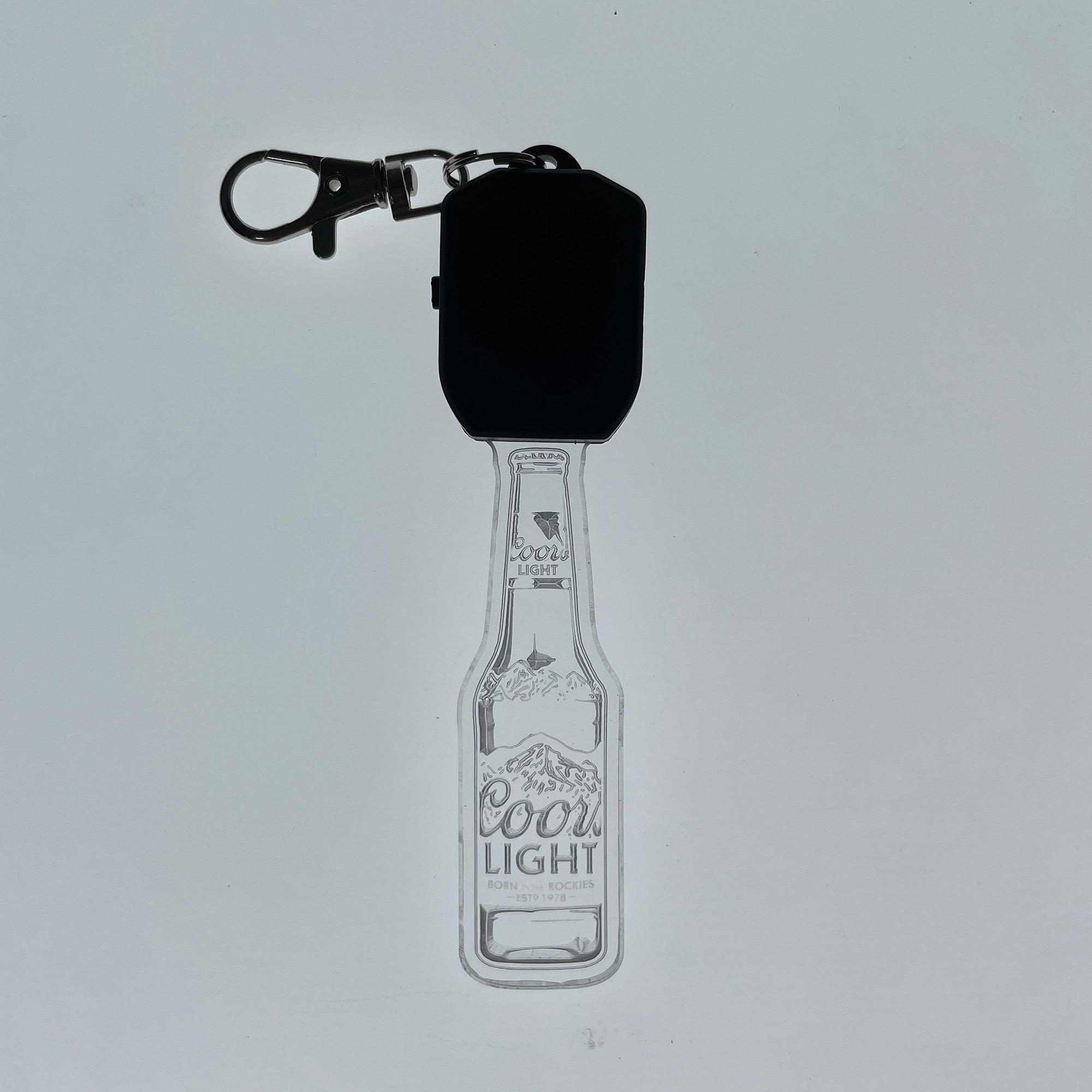 Coors Light LED Light Acrylic Keychain