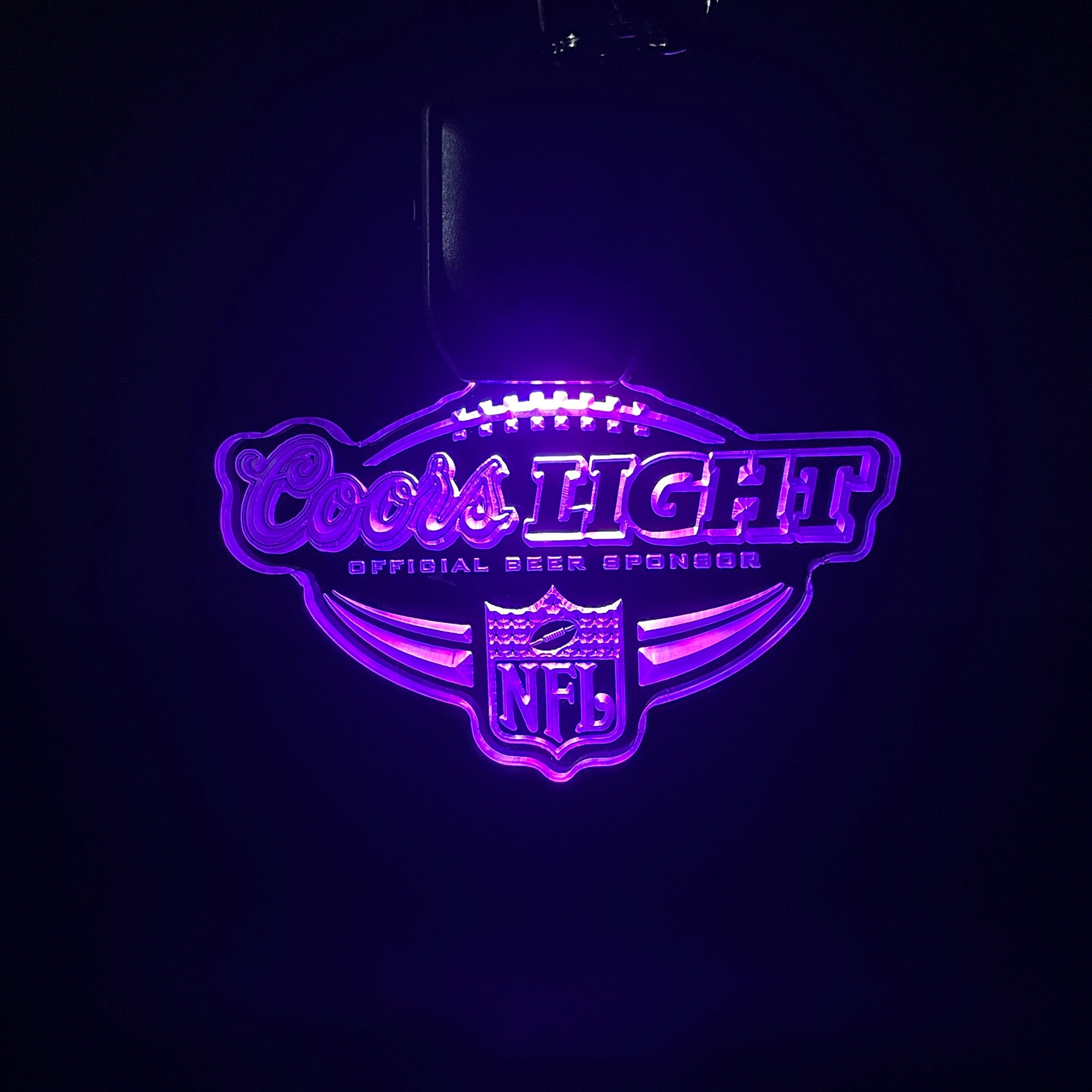 coors light nfl LED Light Acrylic Keychain