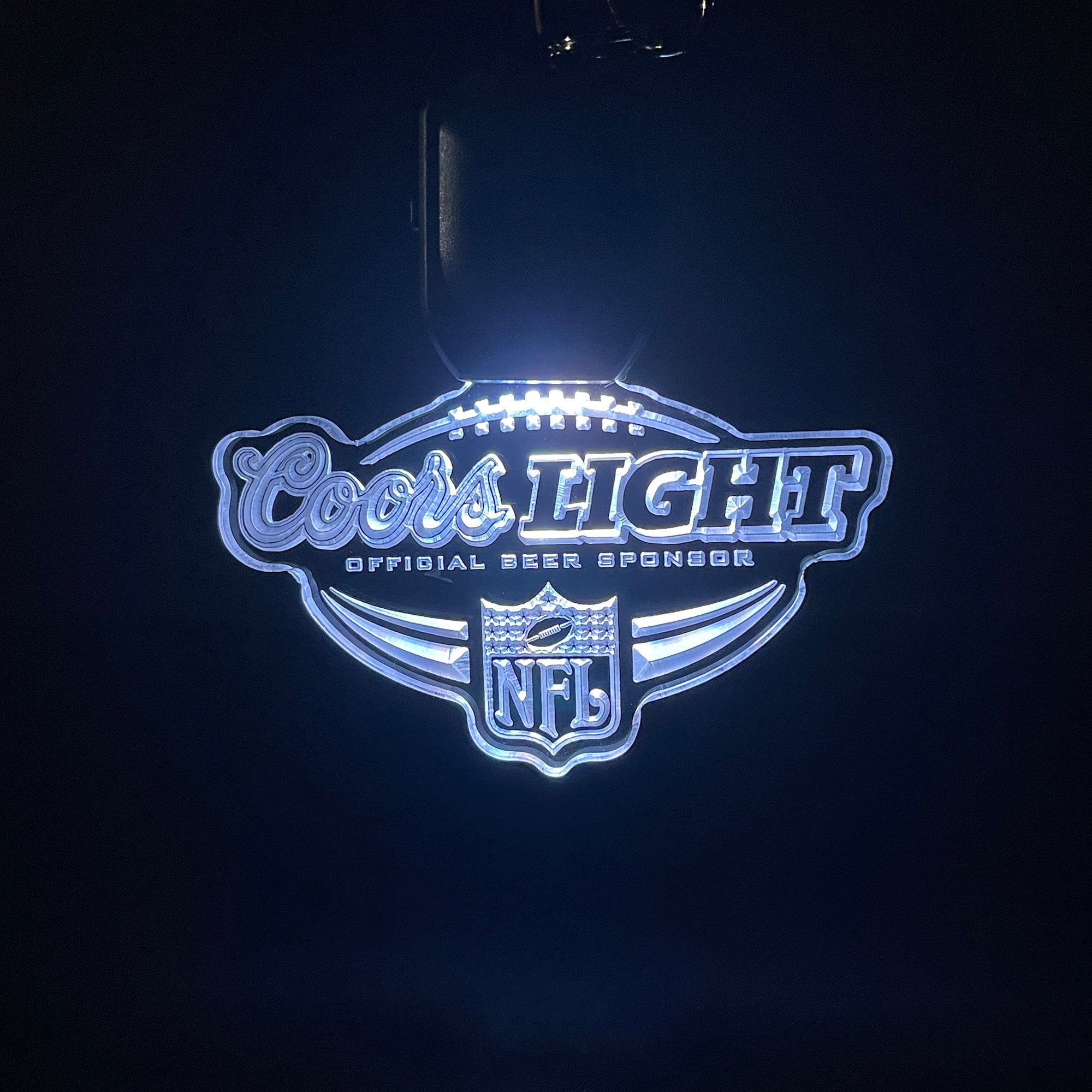 coors light nfl LED Light Acrylic Keychain