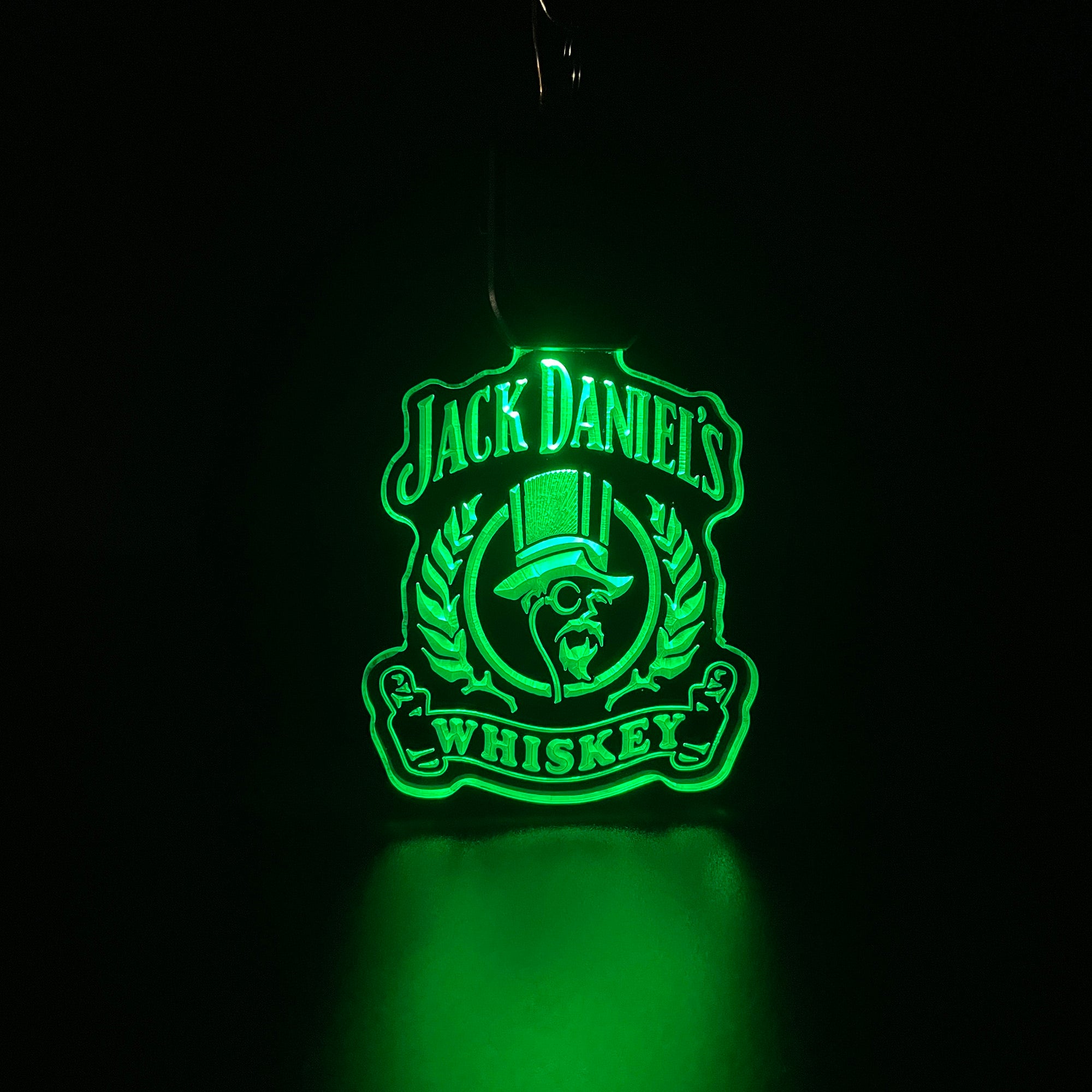 Jack Daniel's whiskey LED Light Acrylic Keychain
