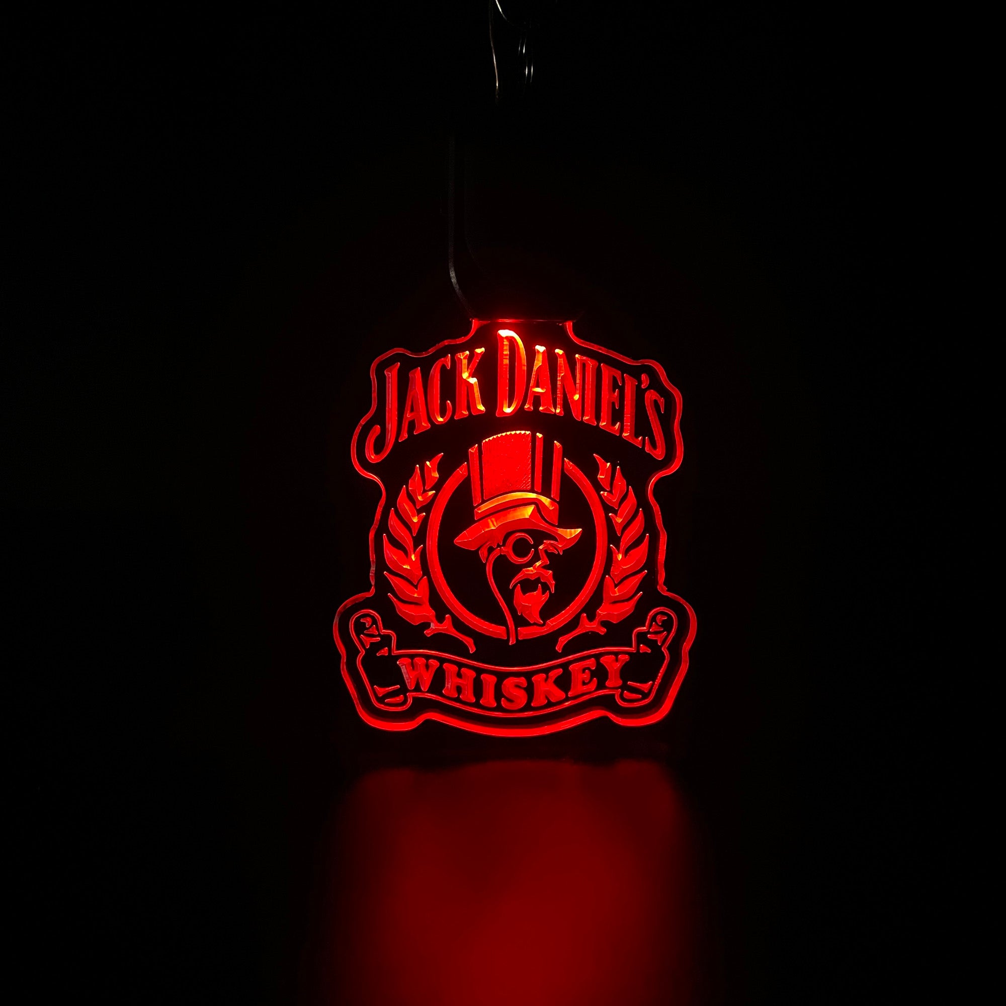 Jack Daniel's whiskey LED Light Acrylic Keychain