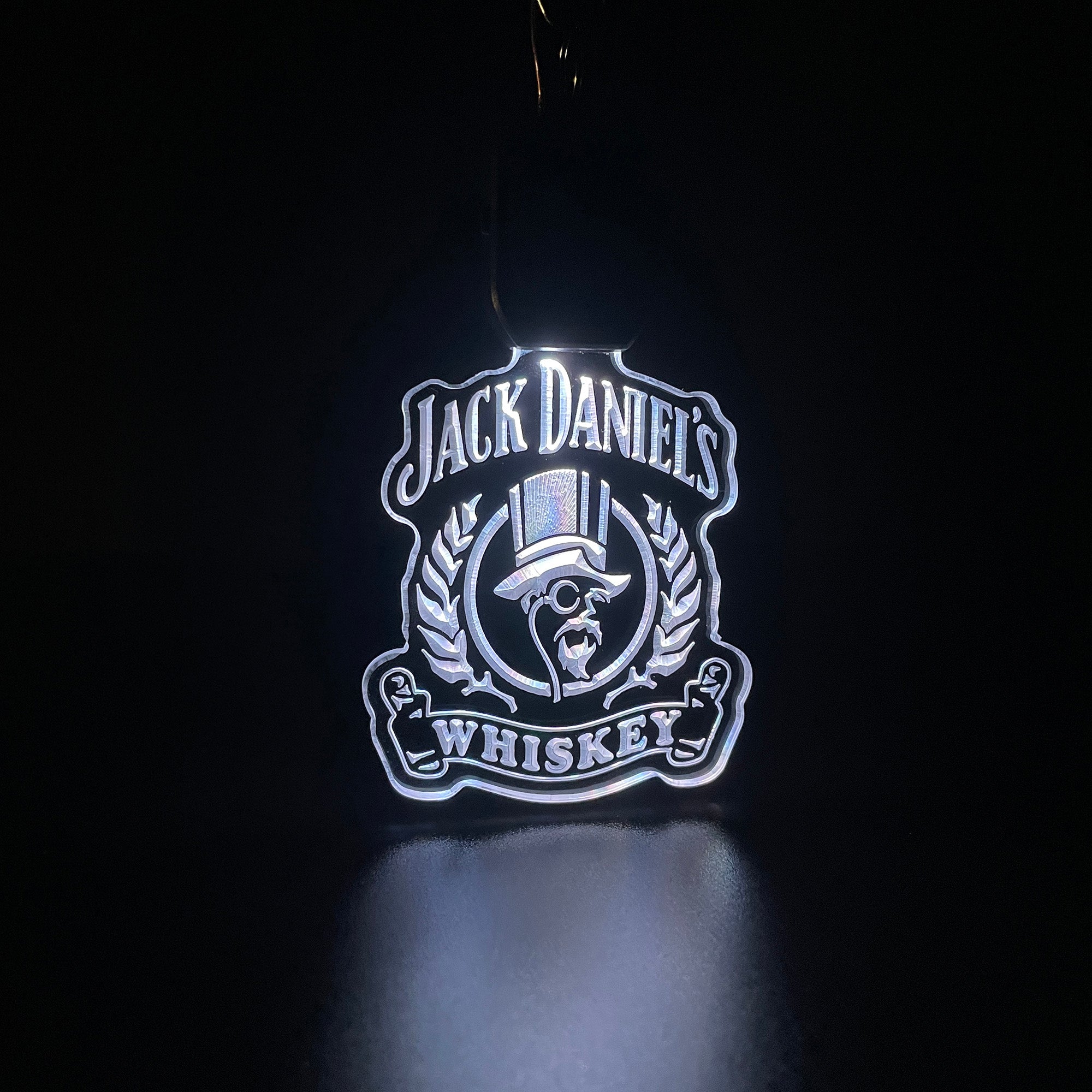 Jack Daniel's whiskey LED Light Acrylic Keychain