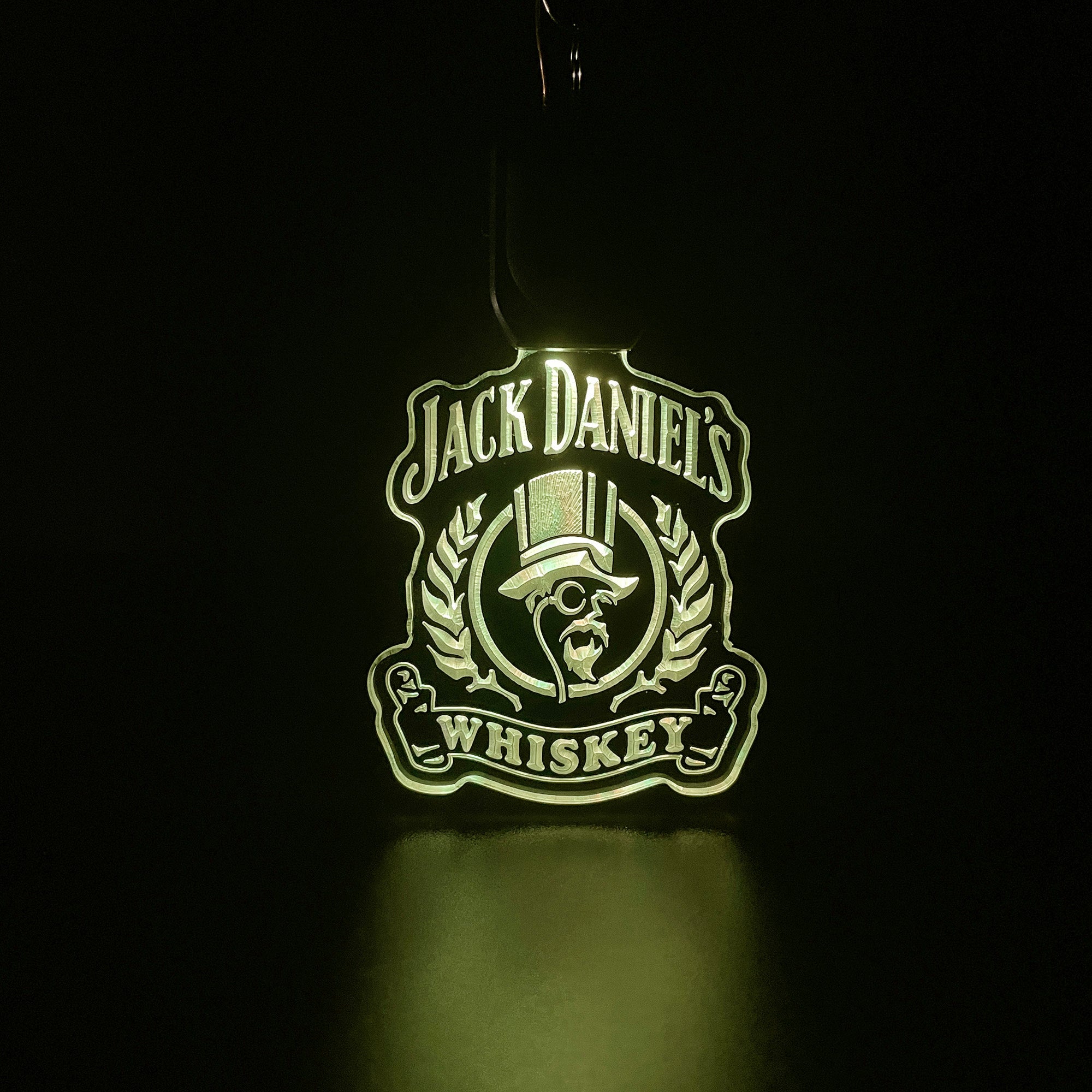 Jack Daniel's whiskey LED Light Acrylic Keychain