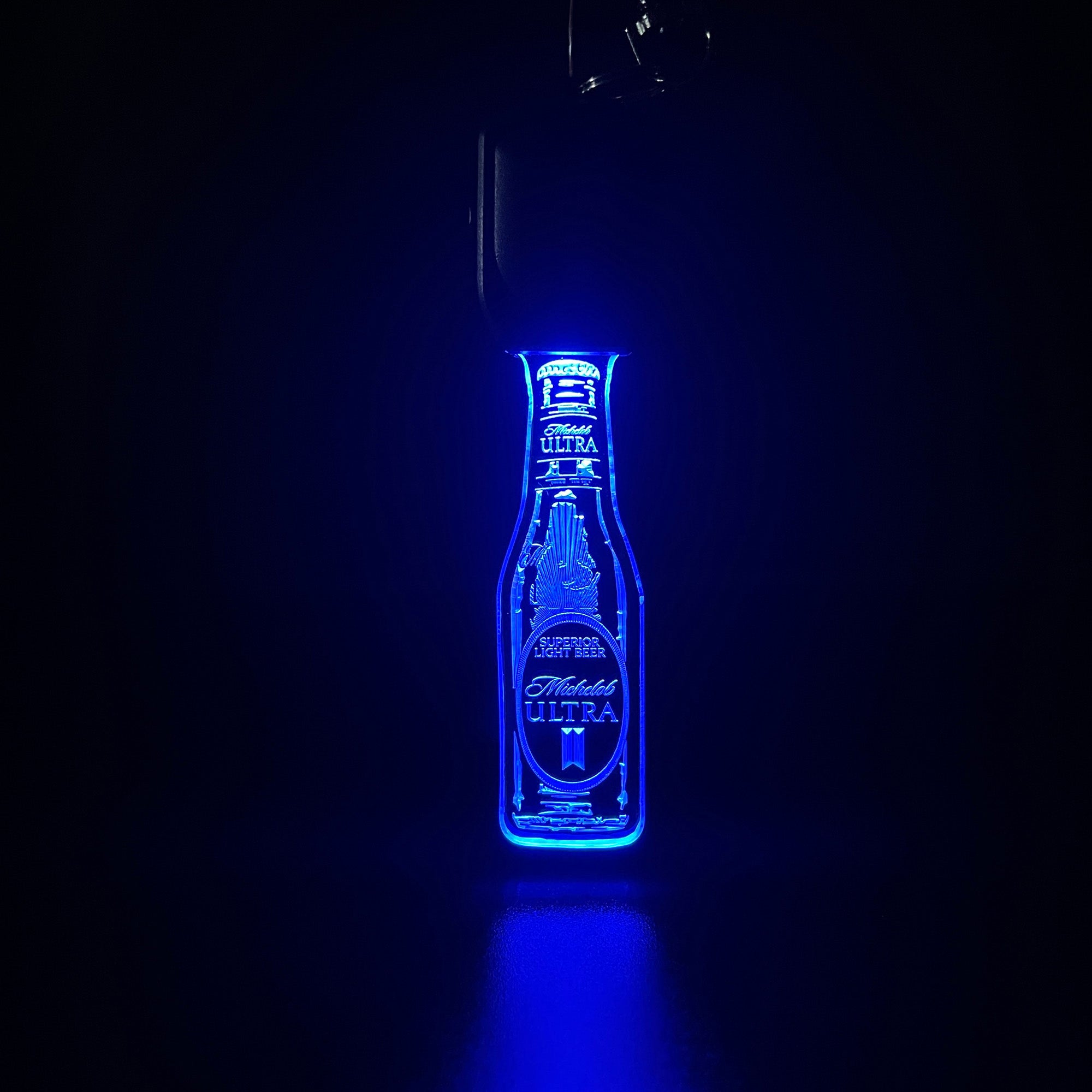 michelob ultra Bottle LED Light Acrylic Keychain