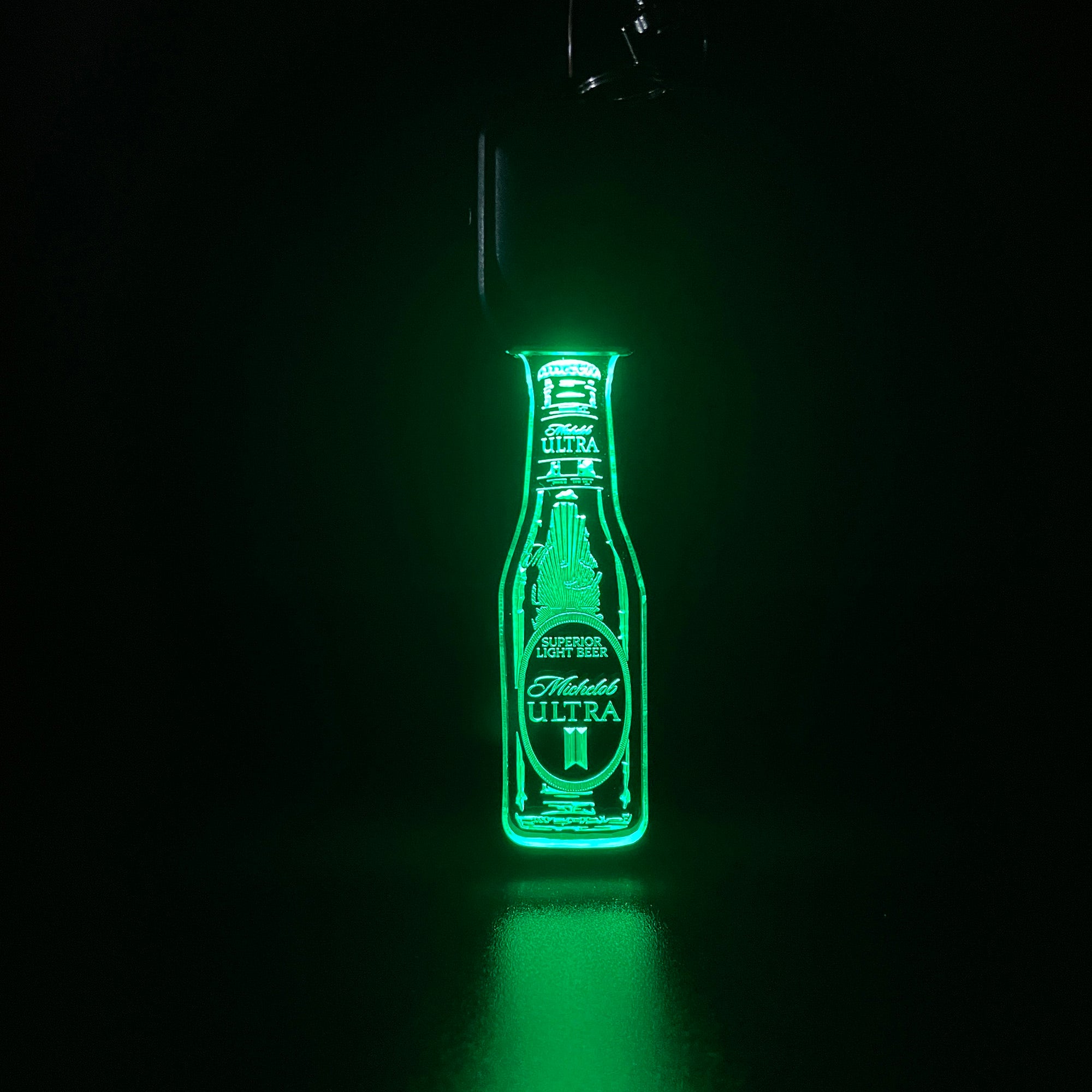 michelob ultra Bottle LED Light Acrylic Keychain