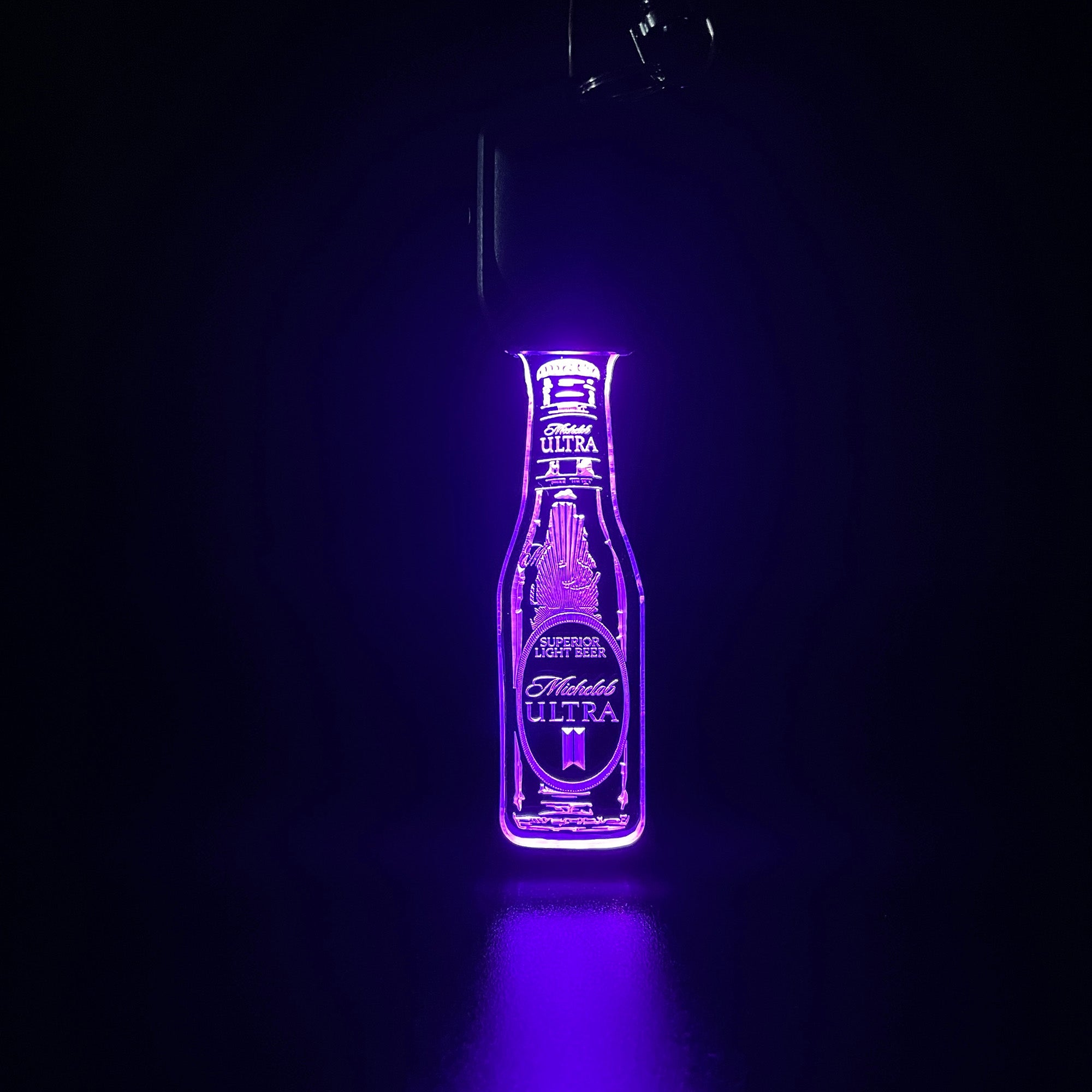 michelob ultra Bottle LED Light Acrylic Keychain