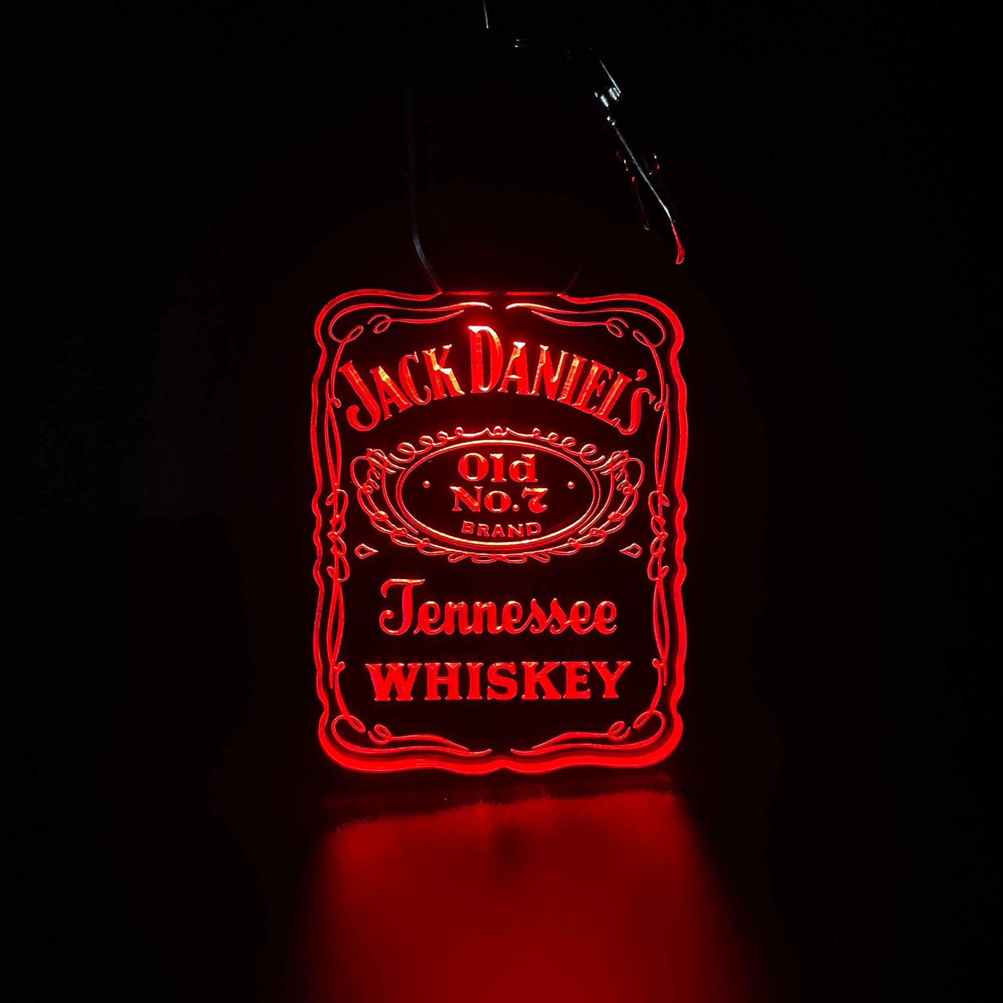 Jack Daniel's whiskey LED Light Acrylic Keychain