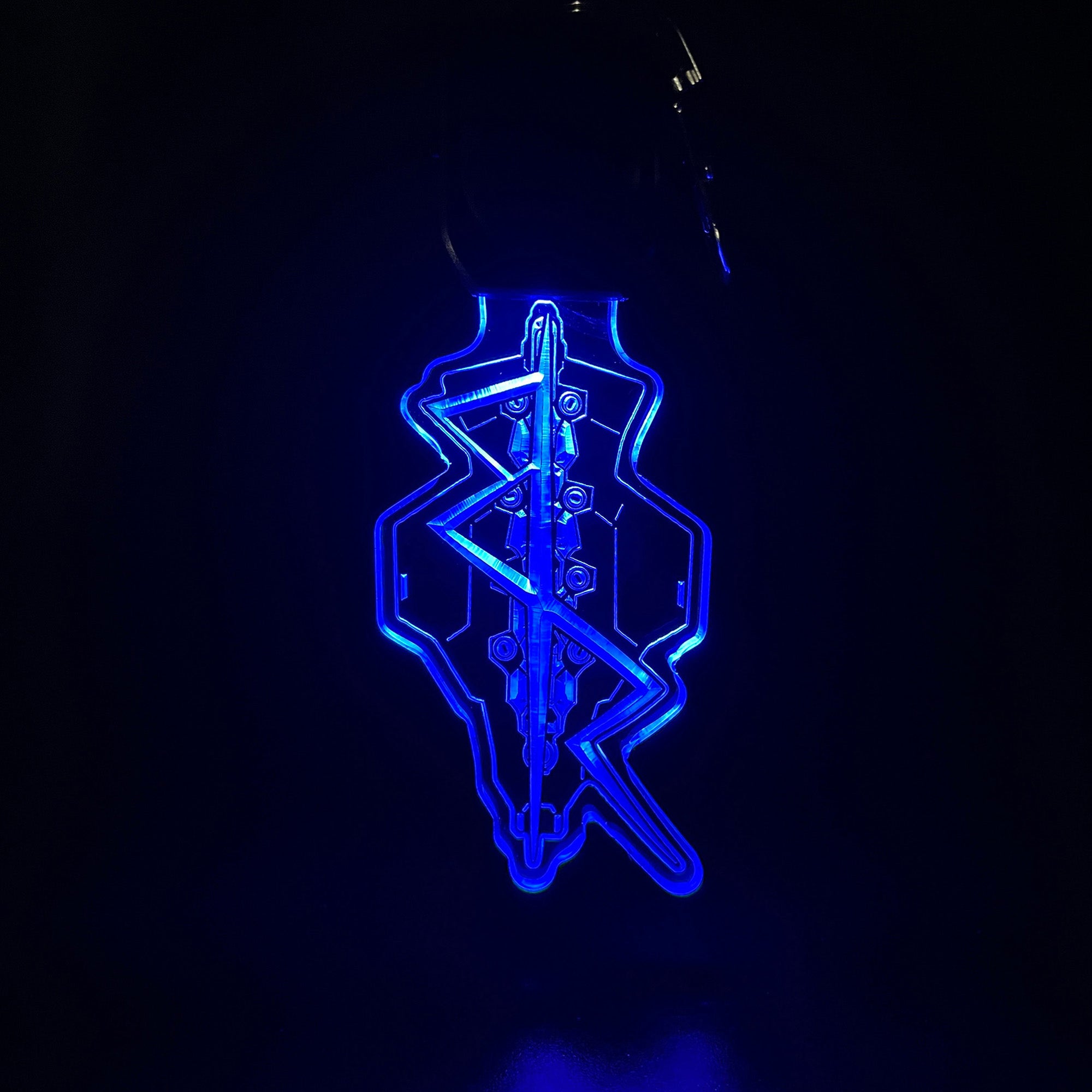 Cyberpunk Edgerunner LED Light Acrylic Keychain , Christmas Tree Decor