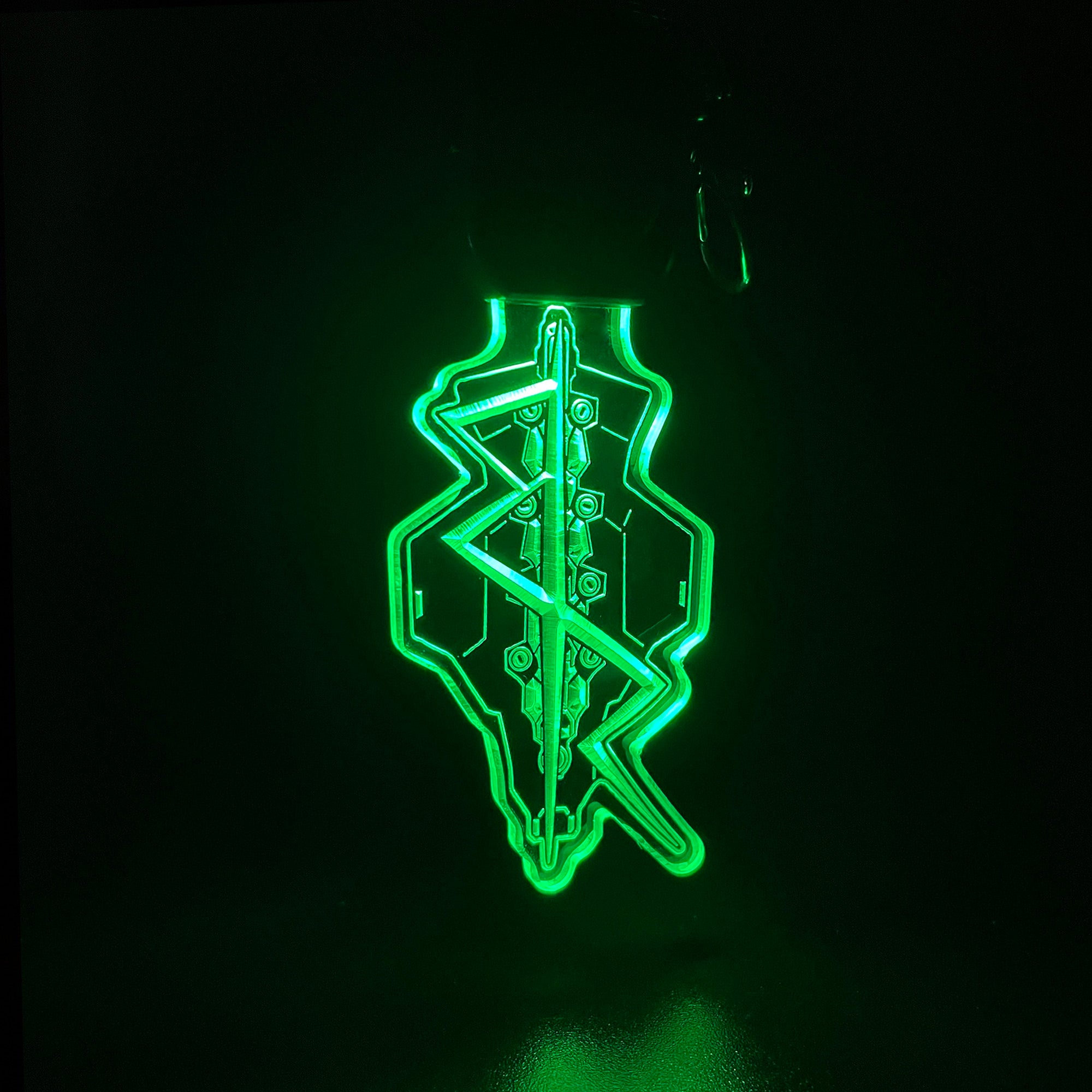 Cyberpunk Edgerunner LED Light Acrylic Keychain , Christmas Tree Decor