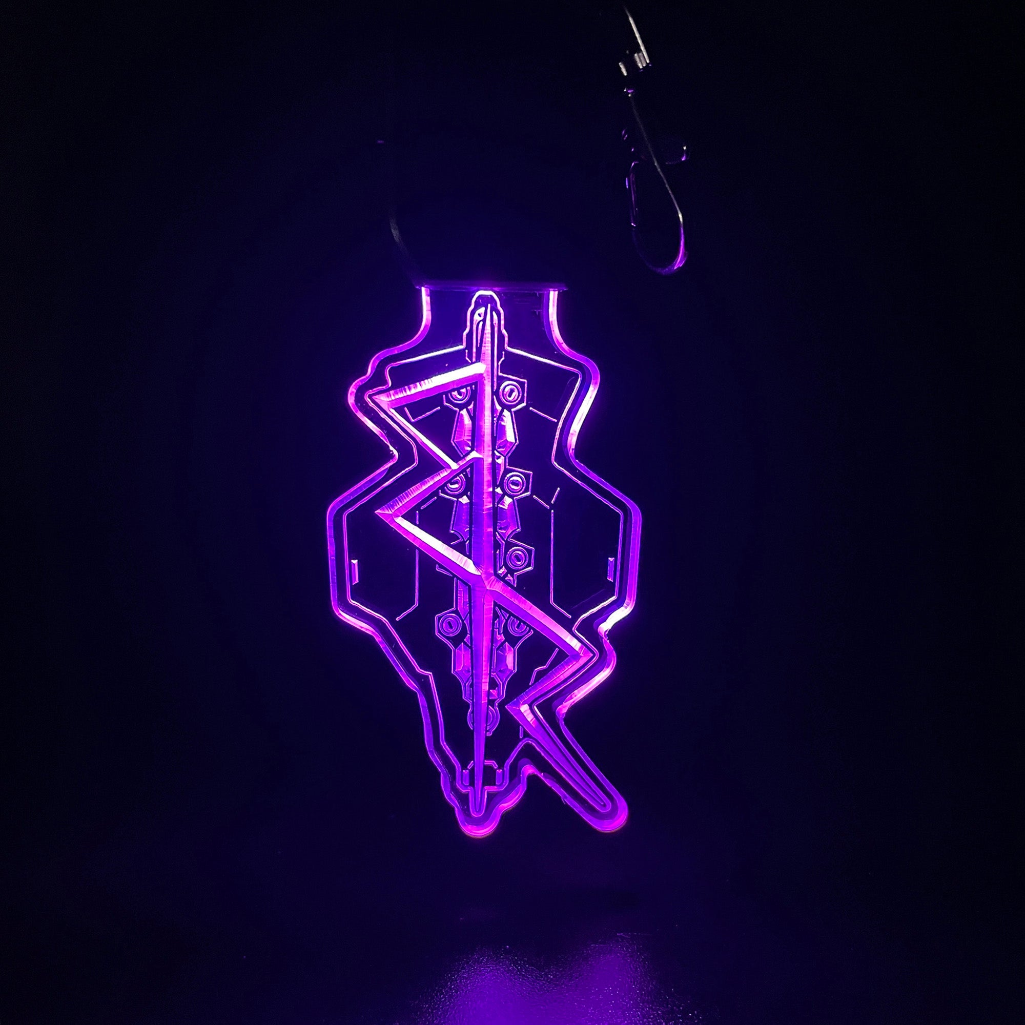 Cyberpunk Edgerunner LED Light Acrylic Keychain , Christmas Tree Decor
