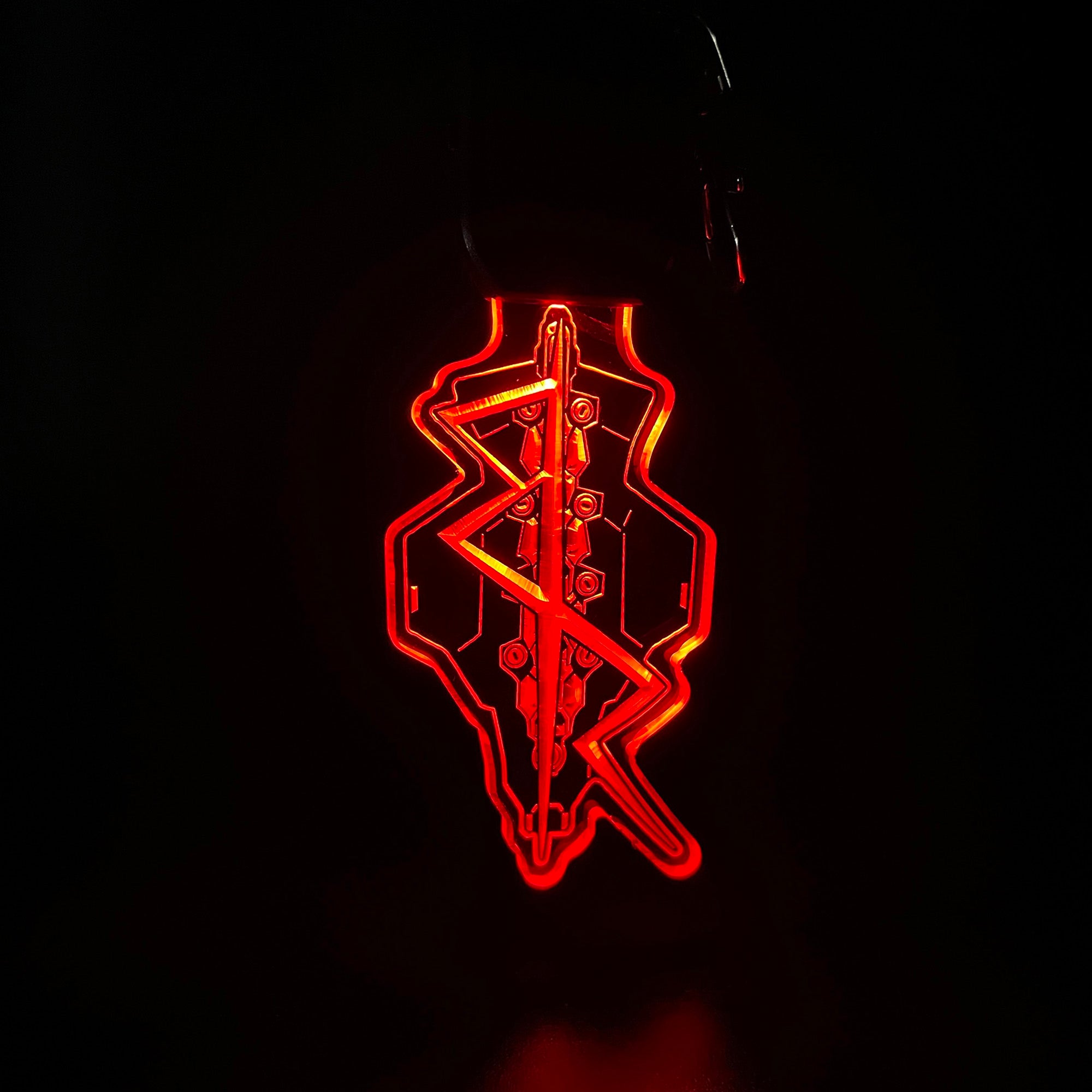 Cyberpunk Edgerunner LED Light Acrylic Keychain , Christmas Tree Decor