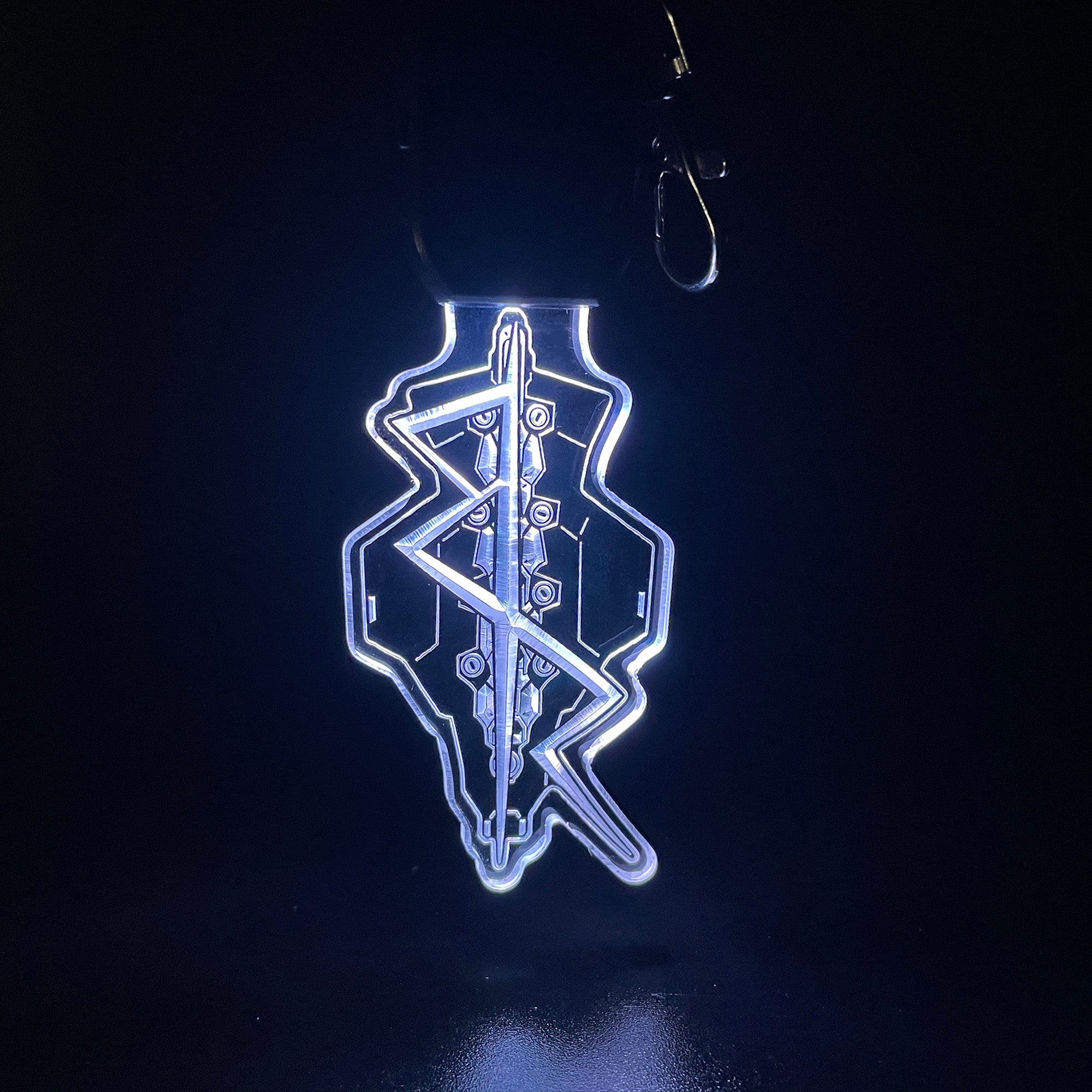 Cyberpunk Edgerunner LED Light Acrylic Keychain , Christmas Tree Decor