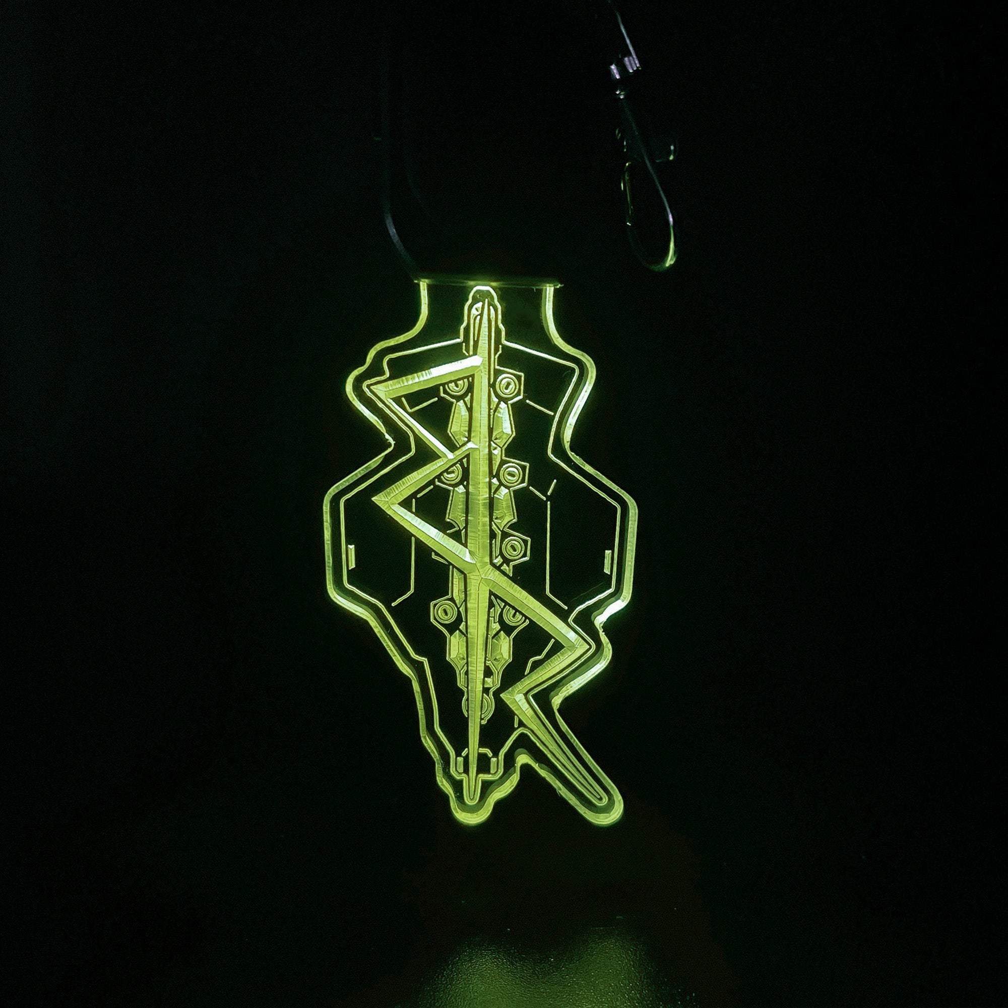 Cyberpunk Edgerunner LED Light Acrylic Keychain , Christmas Tree Decor
