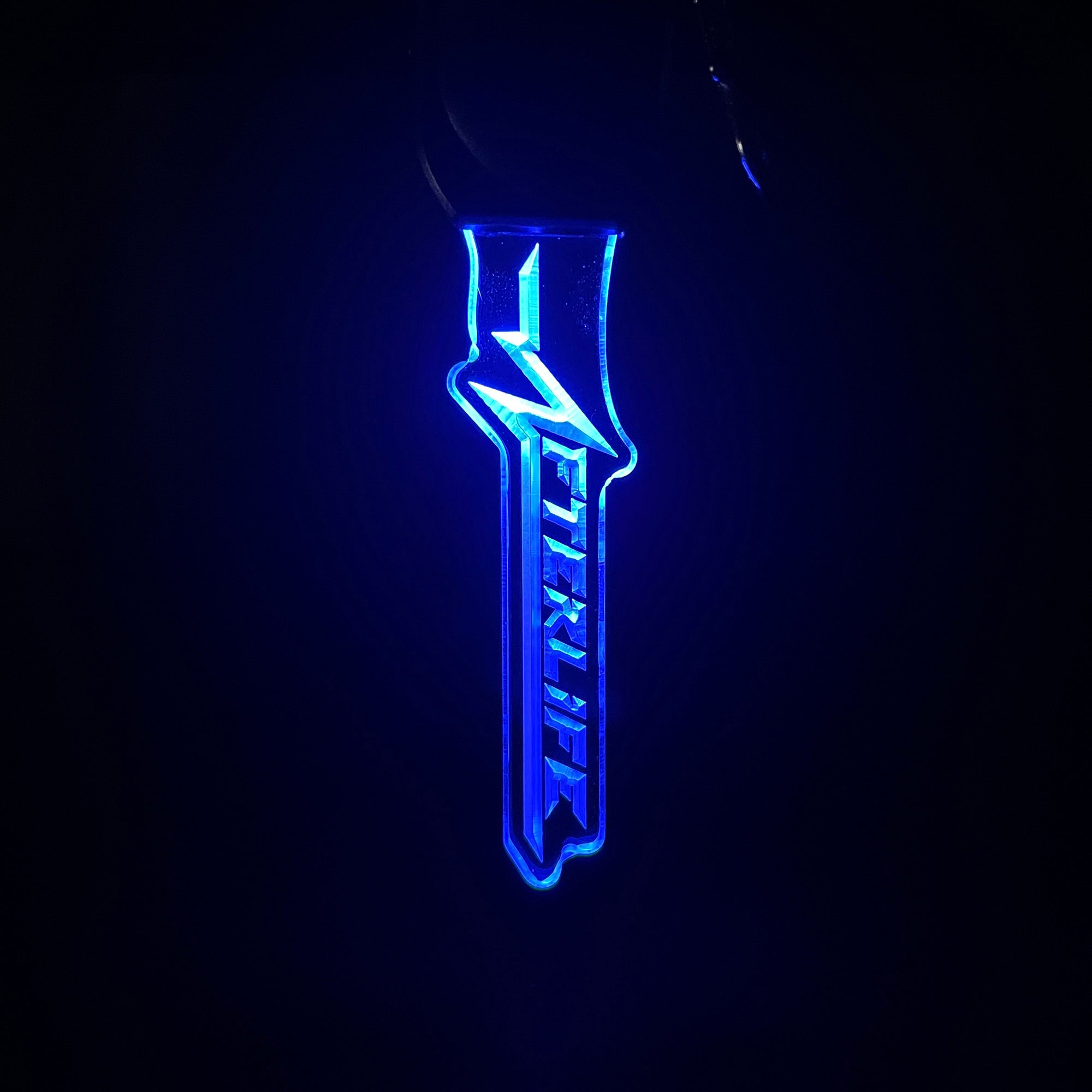 Cyberpunk Afterlife LED Light Acrylic Keychain , Christmas Tree Decor