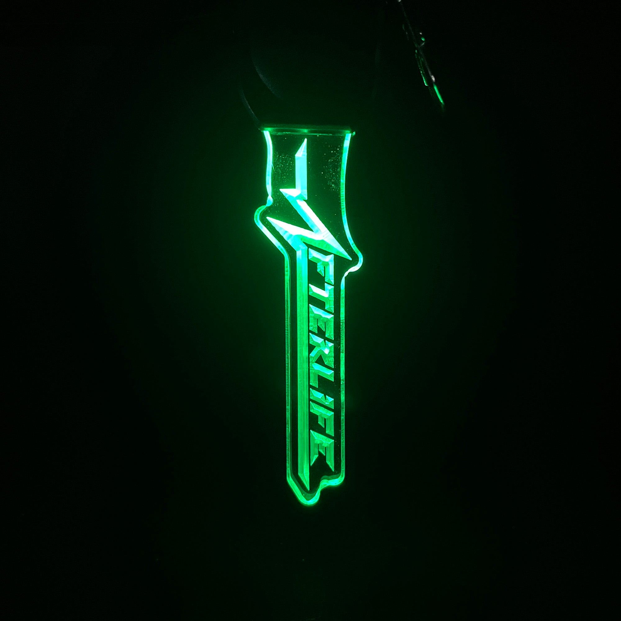 Cyberpunk Afterlife LED Light Acrylic Keychain , Christmas Tree Decor